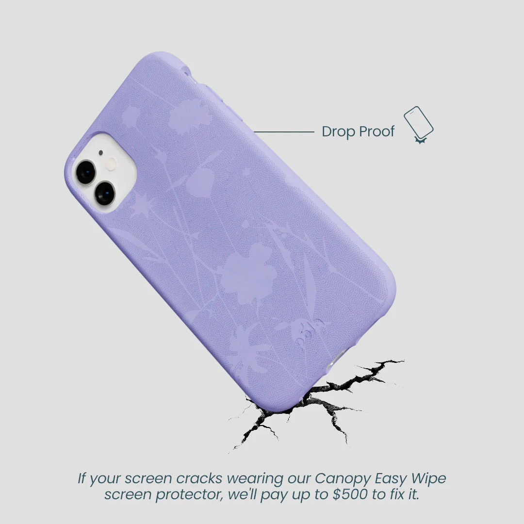 Lavender Wildflower Stitching iPhone 11 Case - Image 5