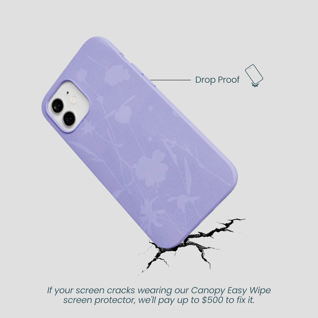 Lavender Wildflower Stitching iPhone 12/ iPhone 12 Pro Case - Image 5