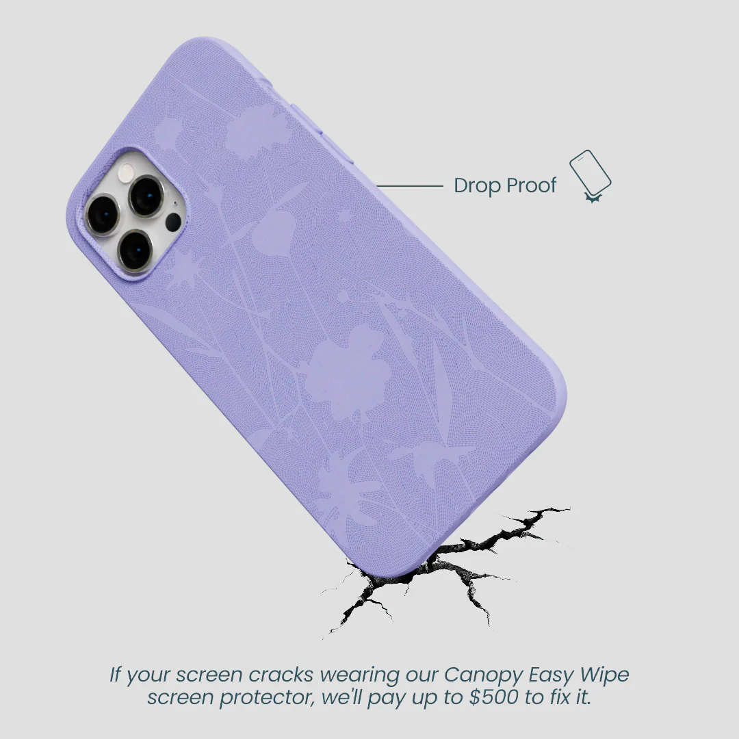 Lavender Wildflower Stitching iPhone 12 Pro Max Case - Image 5