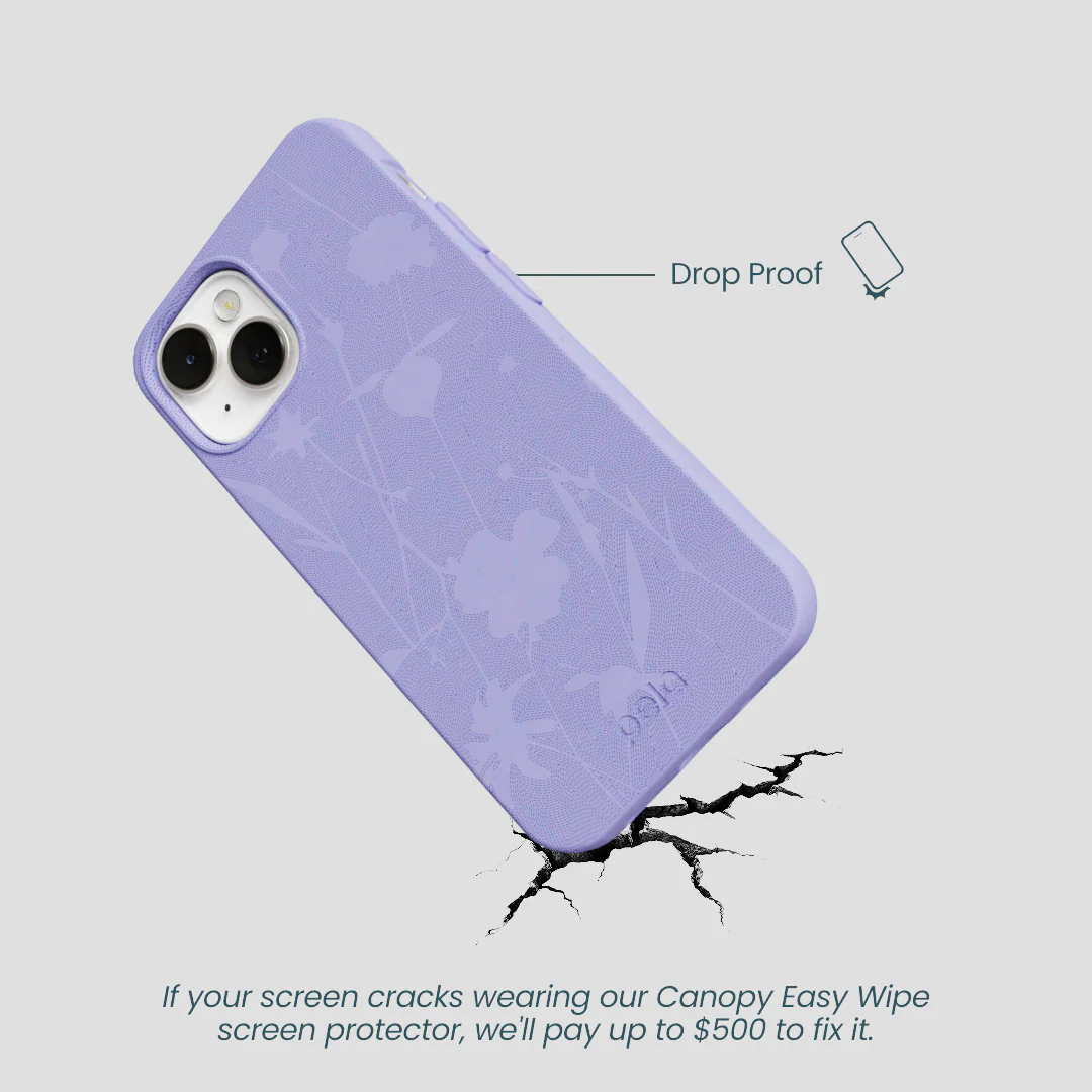 Lavender Wildflower Stitching iPhone 13 Case - Image 5