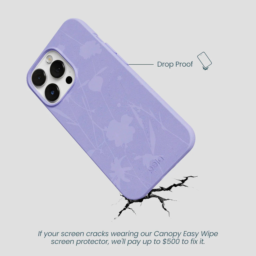 Lavender Wildflower Stitching iPhone 13 Pro Max Case - Image 5