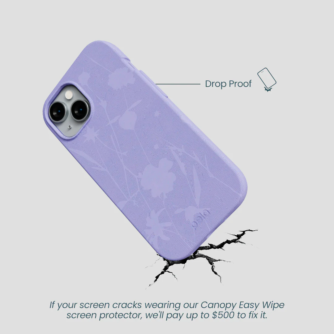 Lavender Wildflower Stitching iPhone 14 Case - Image 5