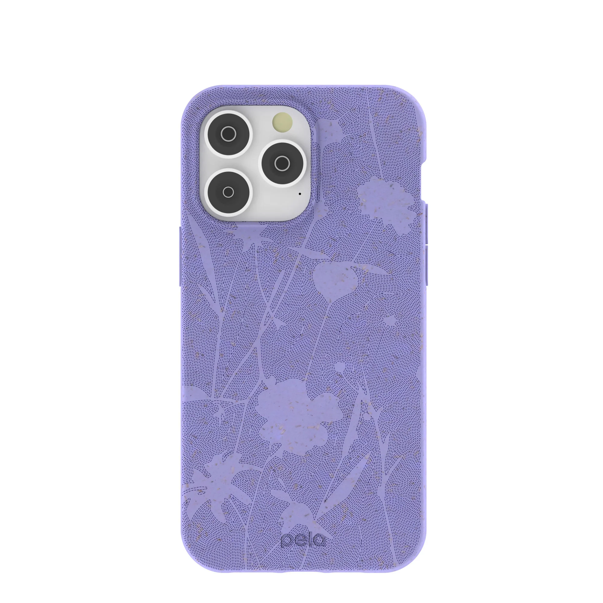 Lavender Wildflower Stitching iPhone 14 Pro Max Case