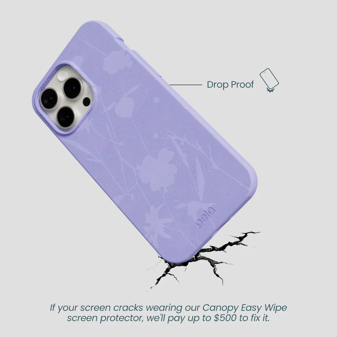 Lavender Wildflower Stitching iPhone 15 Pro Max Case - Image 5