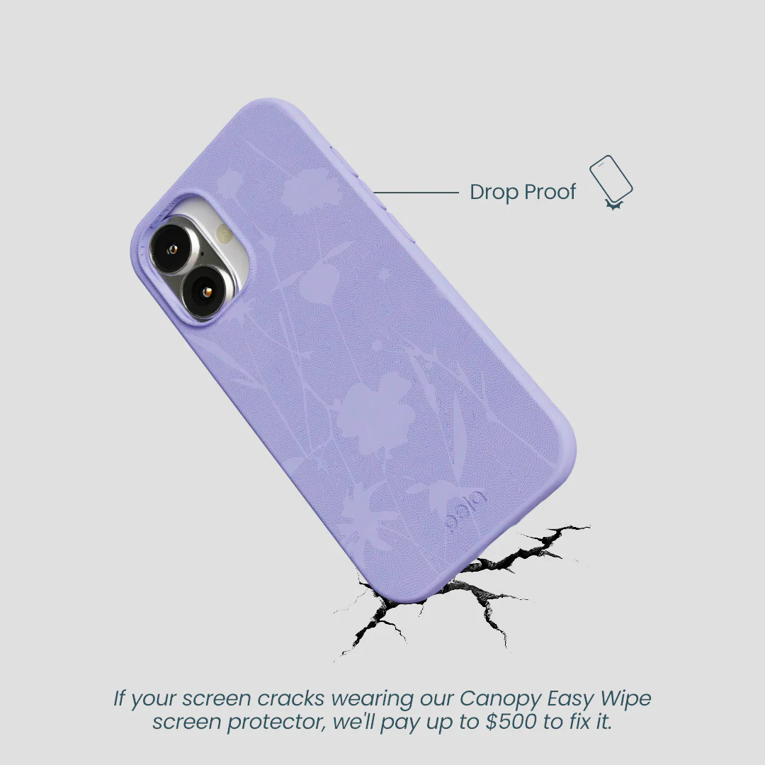 Lavender Wildflower Stitching iPhone 16 Case - Image 5