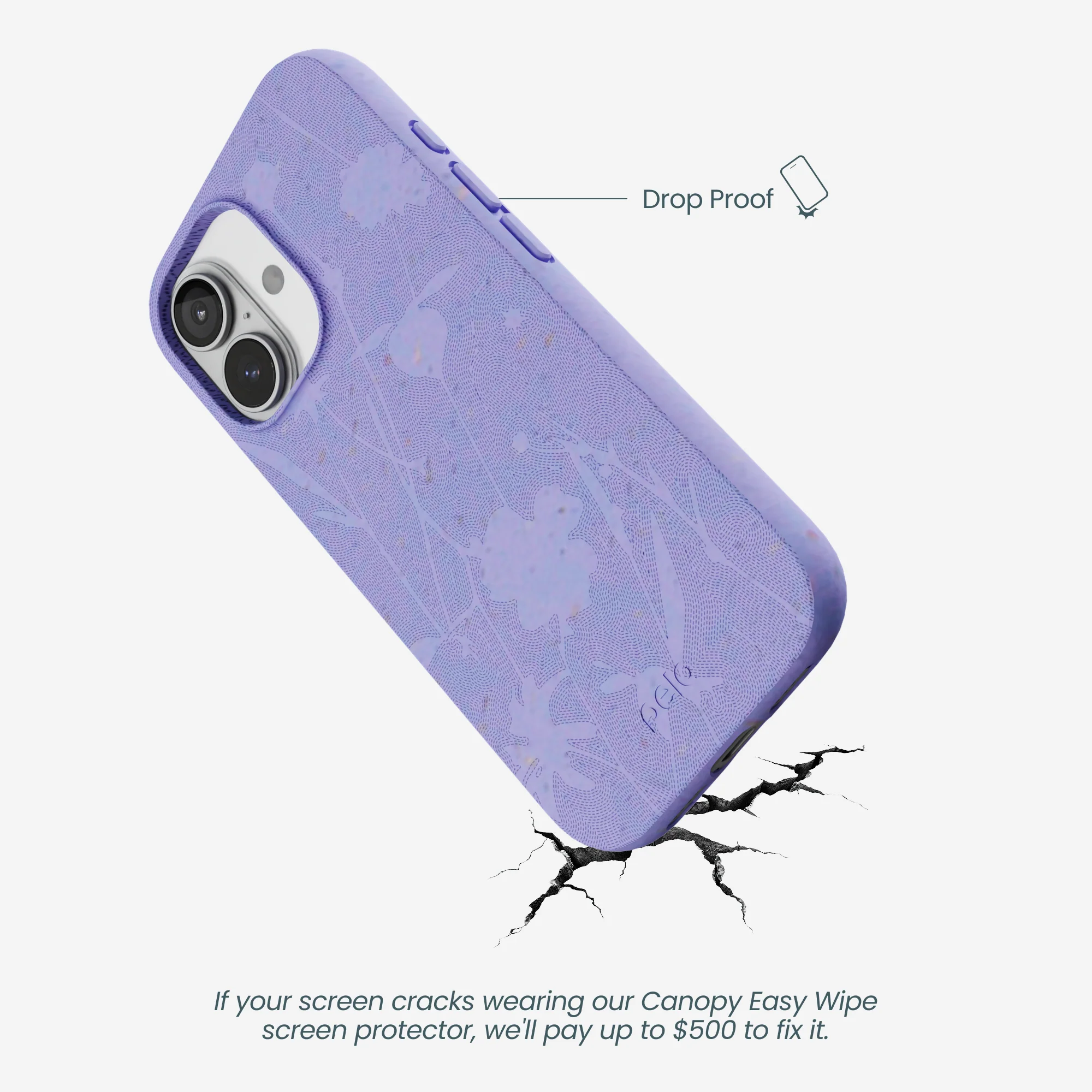 Lavender Wildflower Stitching iPhone 17 Case - Image 5