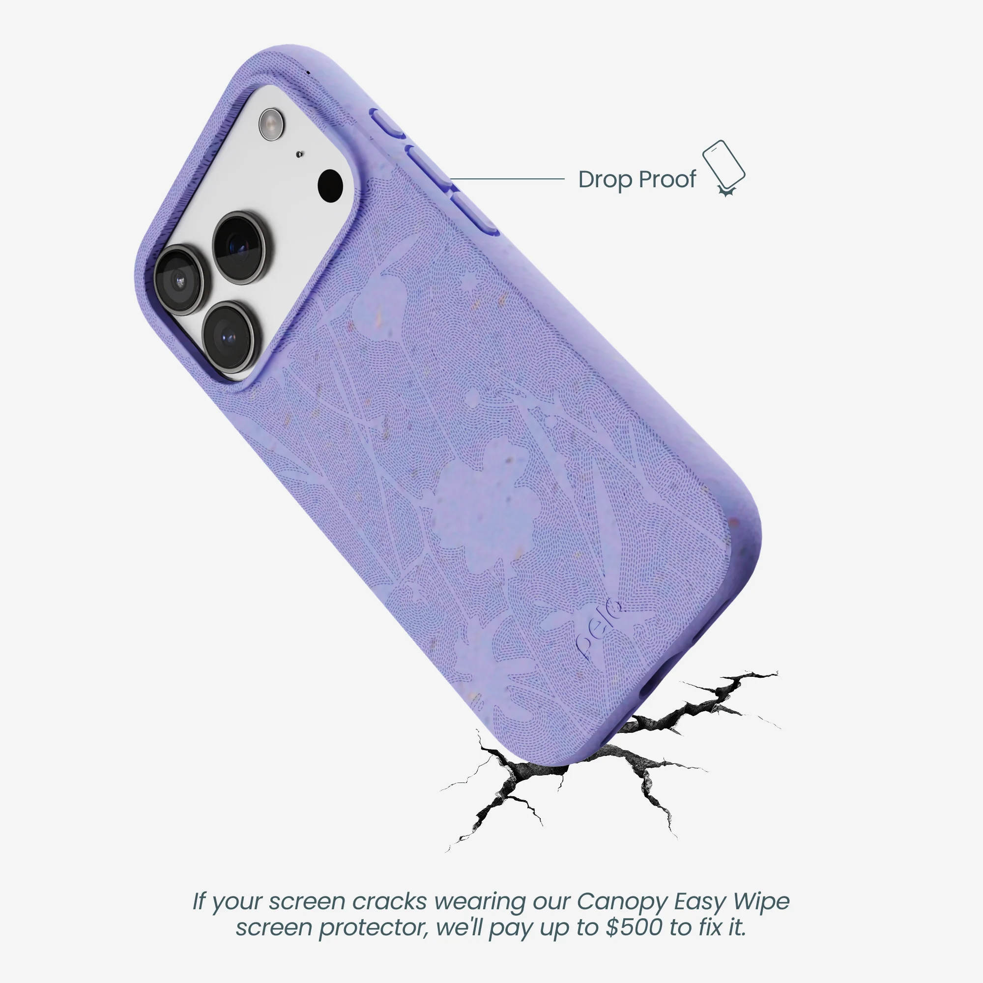 Lavender Wildflower Stitching iPhone 17 Pro Case - Image 5