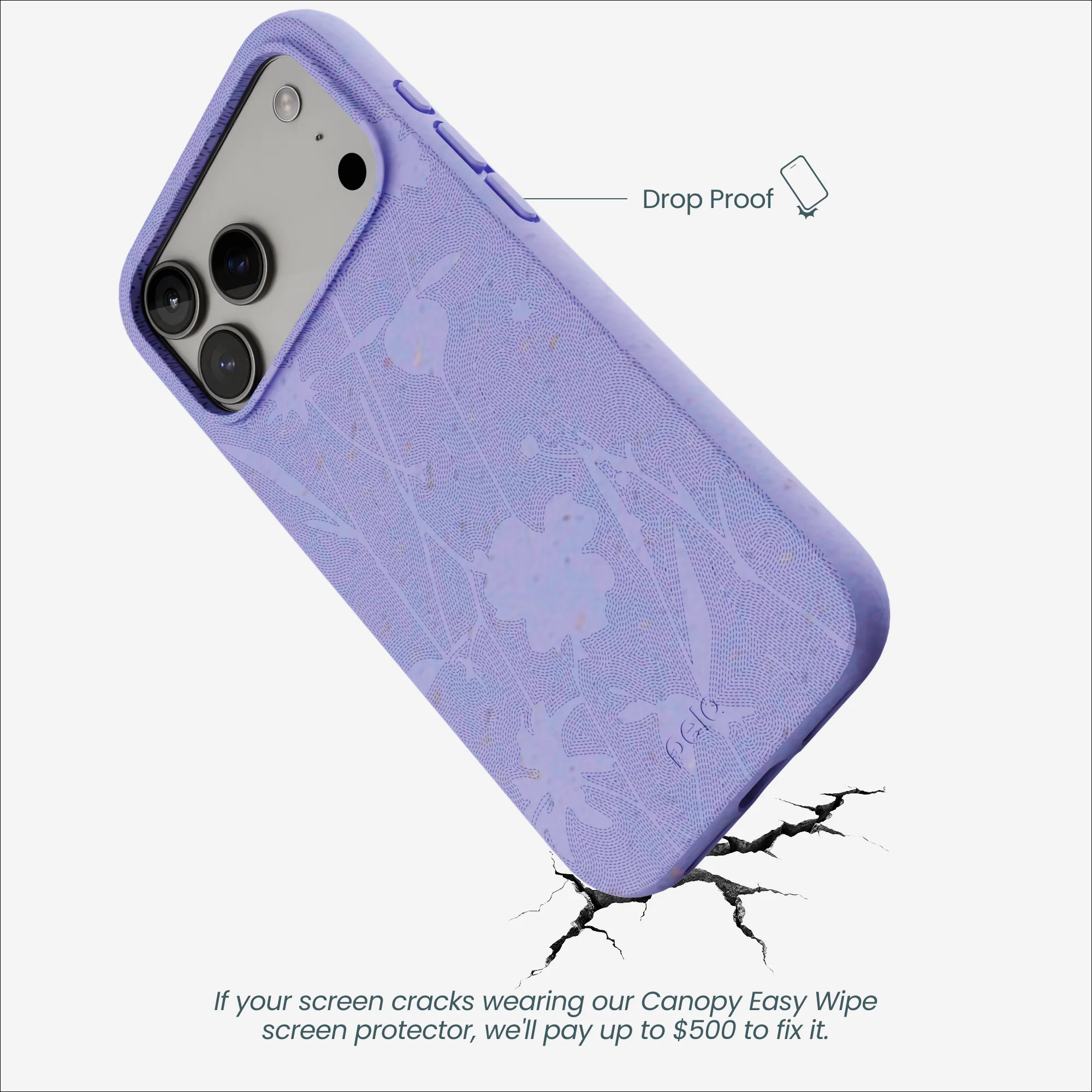 Lavender Wildflower Stitching iPhone 17 Pro Max Case - Image 5
