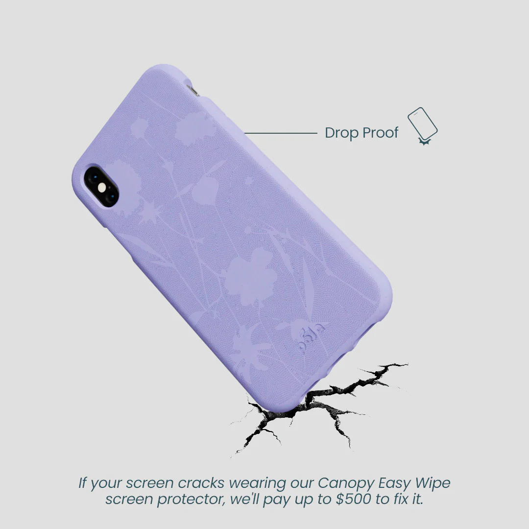 Lavender Wildflower Stitching iPhone XR Case - Image 5