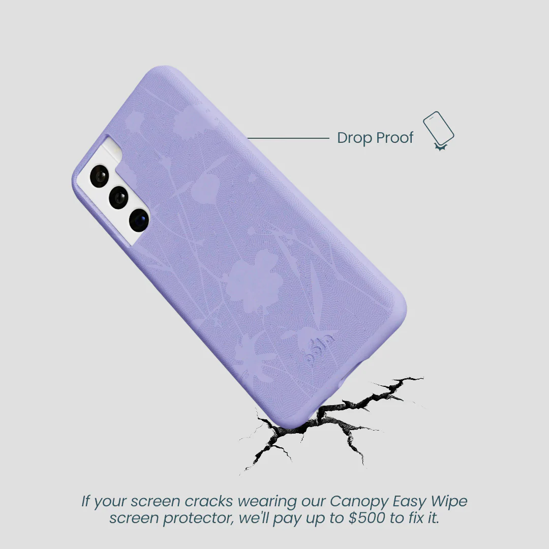 Lavender Wildflower Stitching Samsung Galaxy S22 Case - Image 5