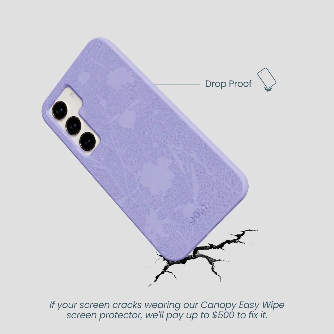 Lavender Wildflower Stitching Samsung Galaxy S24 Case - Image 5