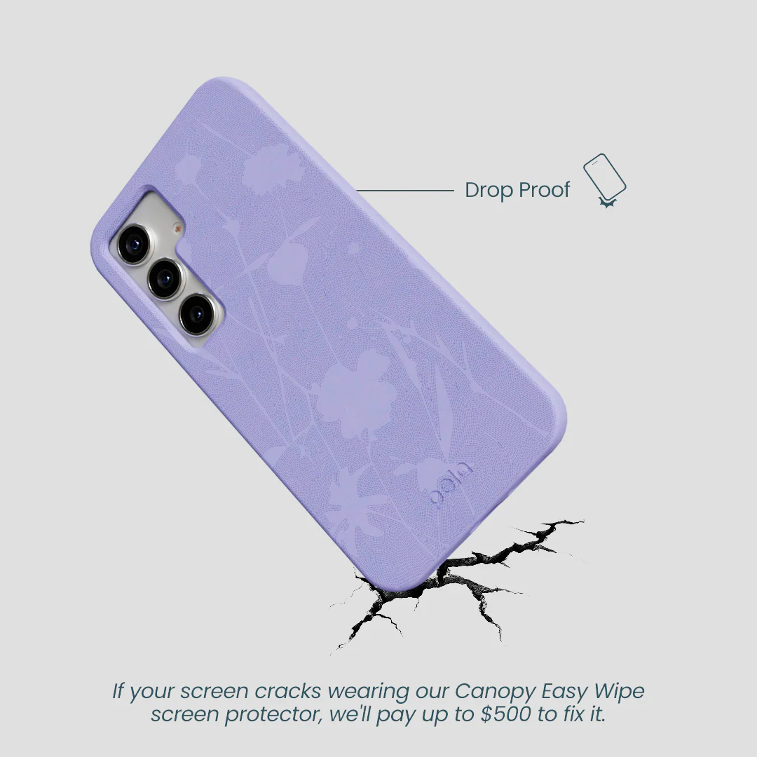 Lavender Wildflower Stitching Samsung Galaxy S25 Case - Image 5