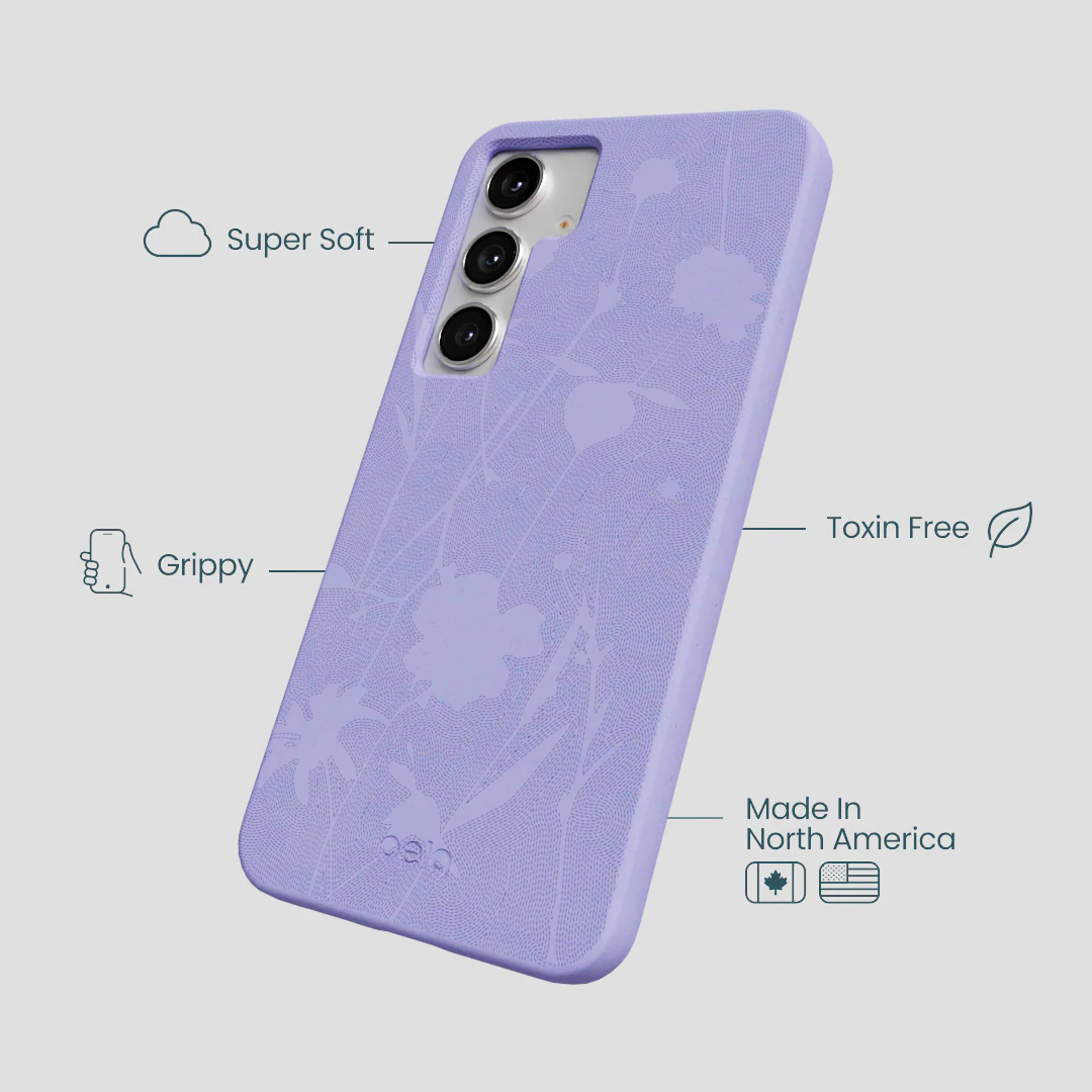 Lavender Wildflower Stitching Samsung Galaxy S25+(Plus) Case - Image 4