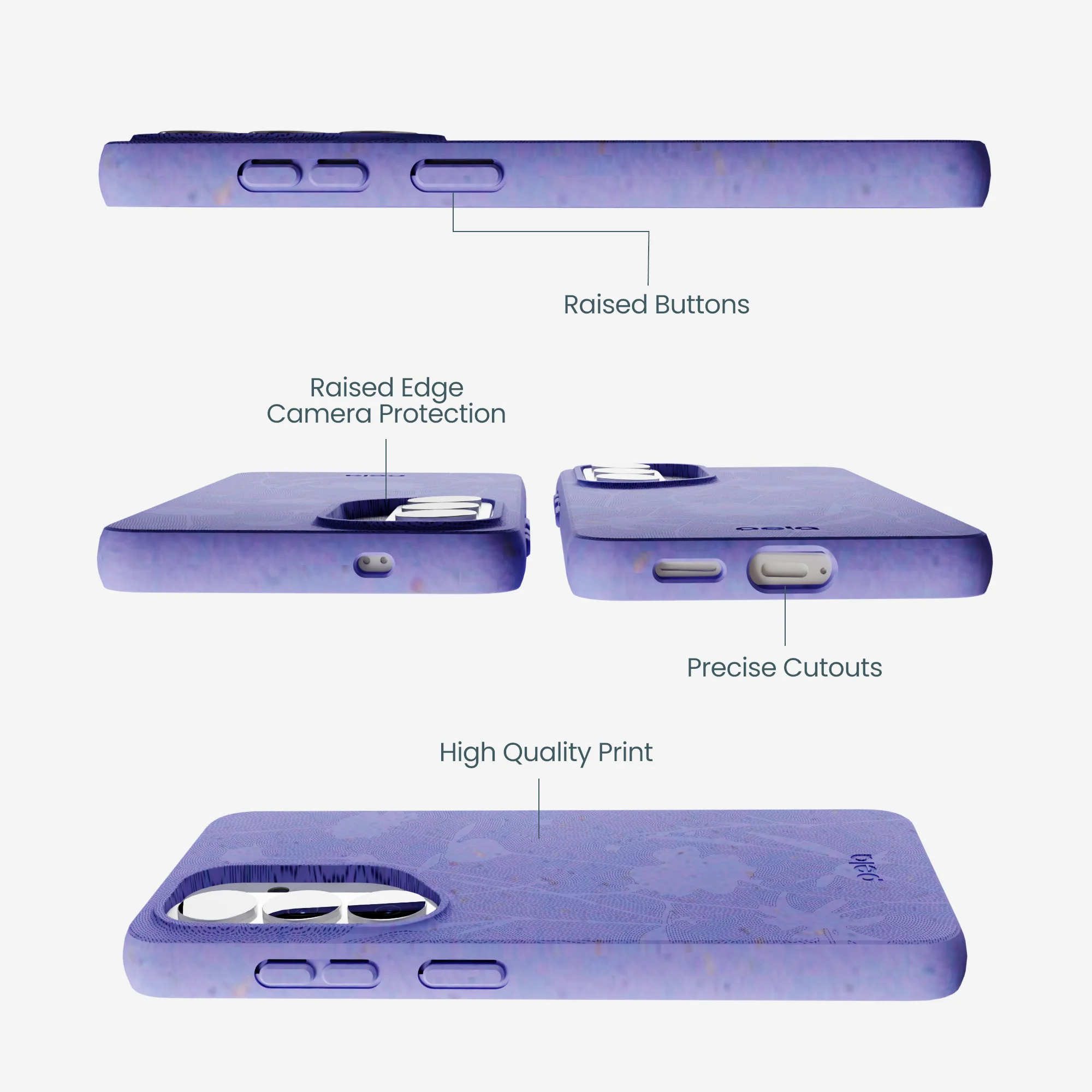 Lavender Wildflower Stitching Samsung Galaxy S26 Case - Image 3