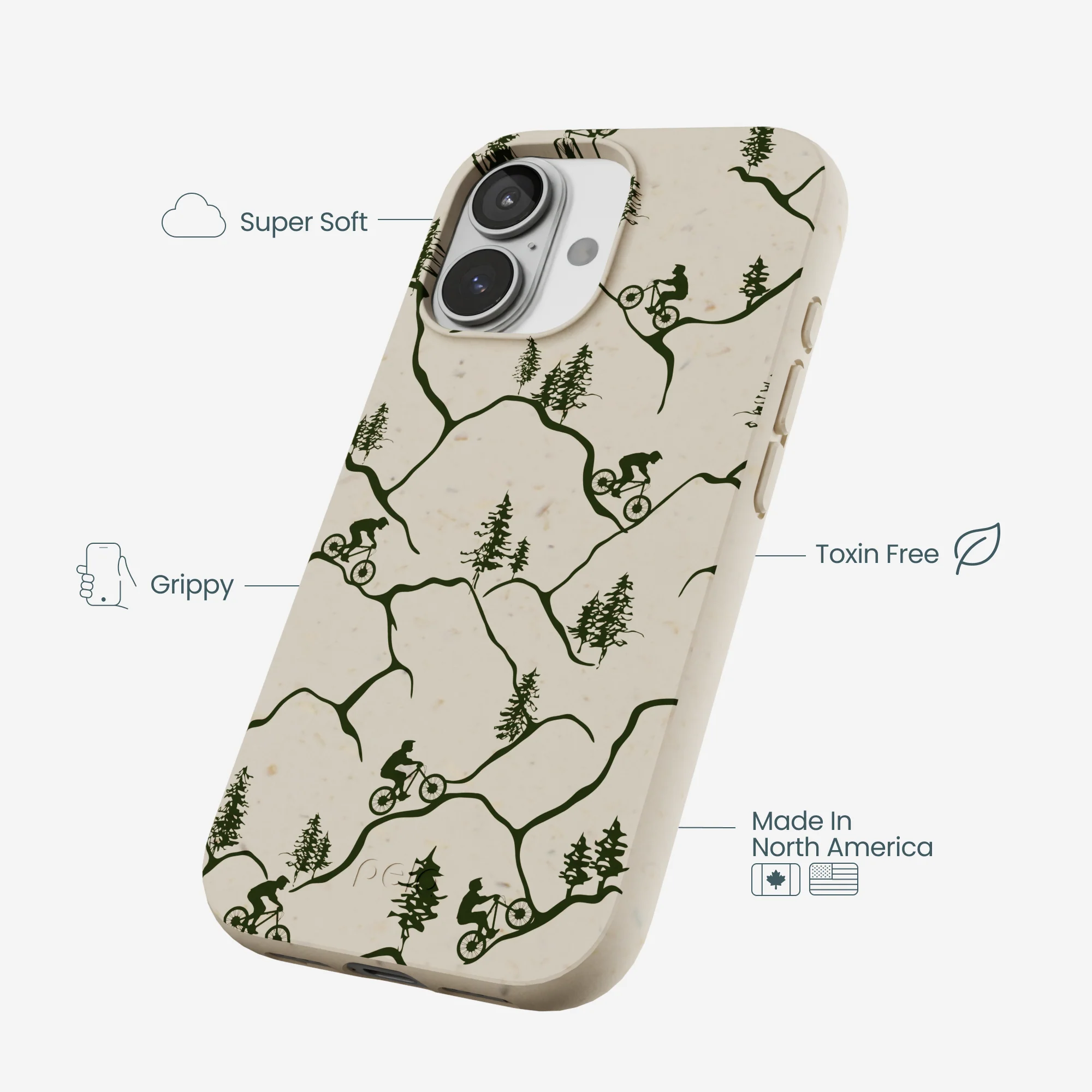 London Fog Bike Trek iPhone 17 Case - Image 4