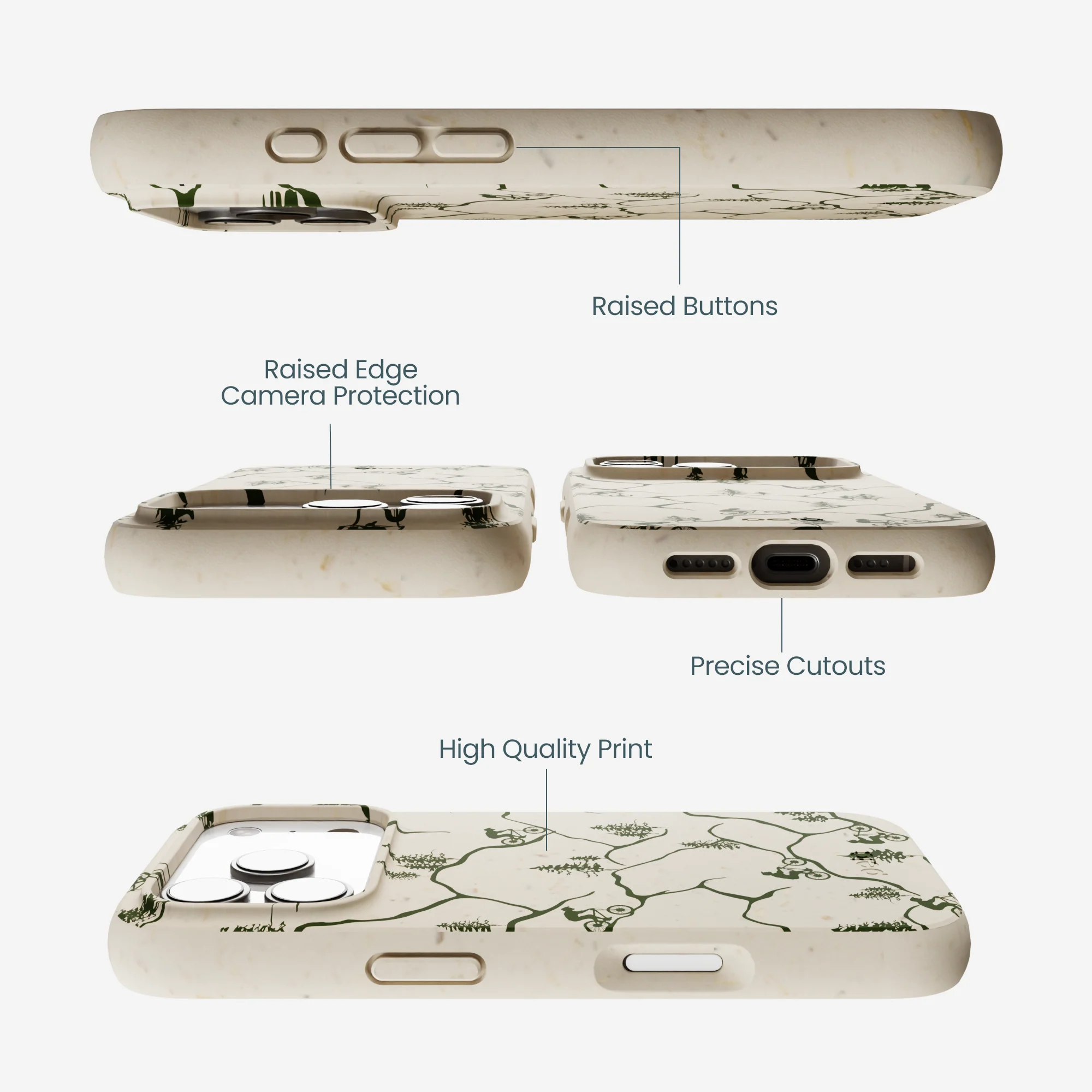 London Fog Bike Trek iPhone 17 Pro Case - Image 3