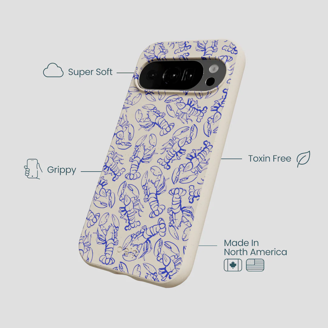 London Fog Blue Lobster Google Pixel 10/10 Pro Case - Image 4