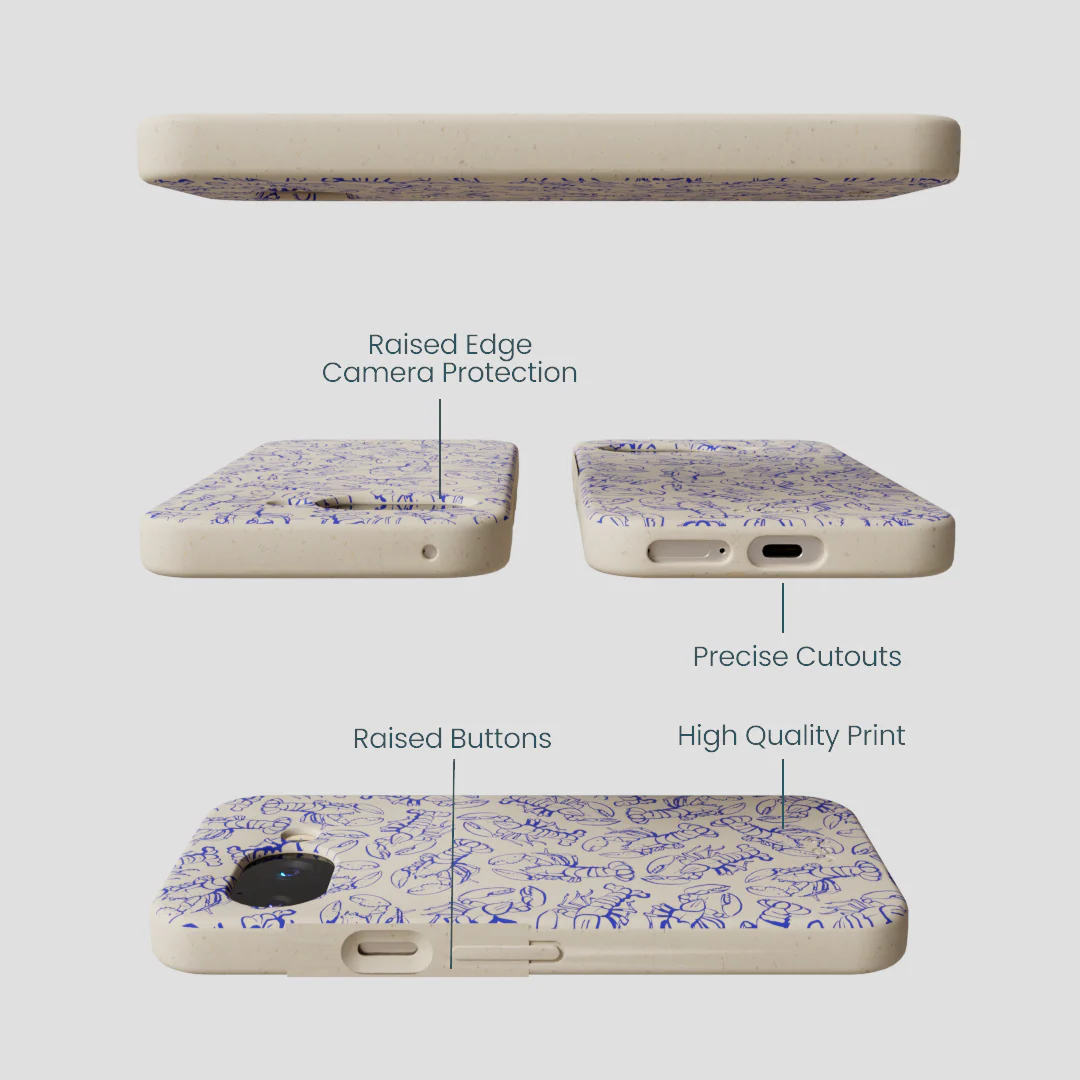 London Fog Blue Lobster Google Pixel 9a Case - Image 2