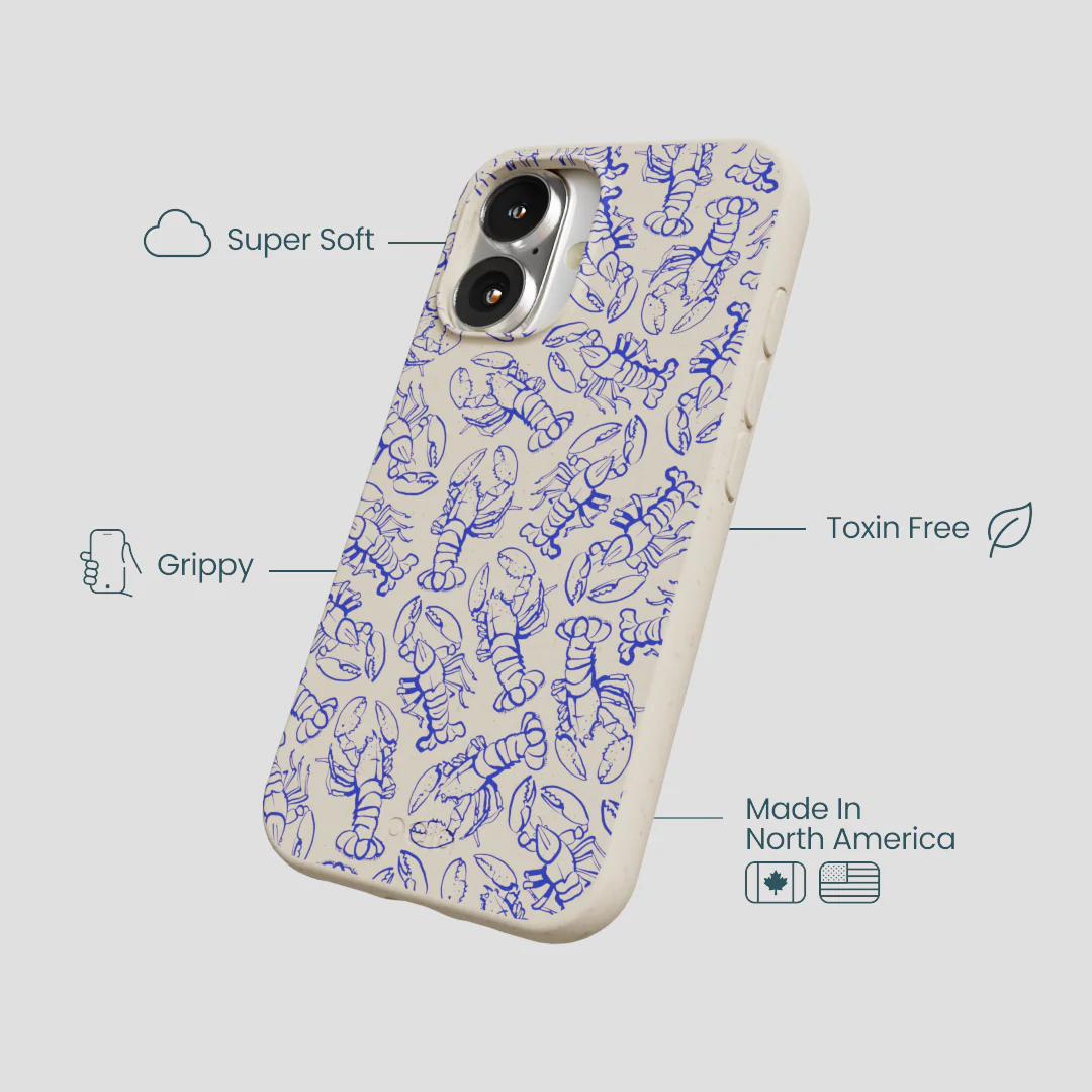 London Fog Blue Lobster iPhone 16 Case - Image 4