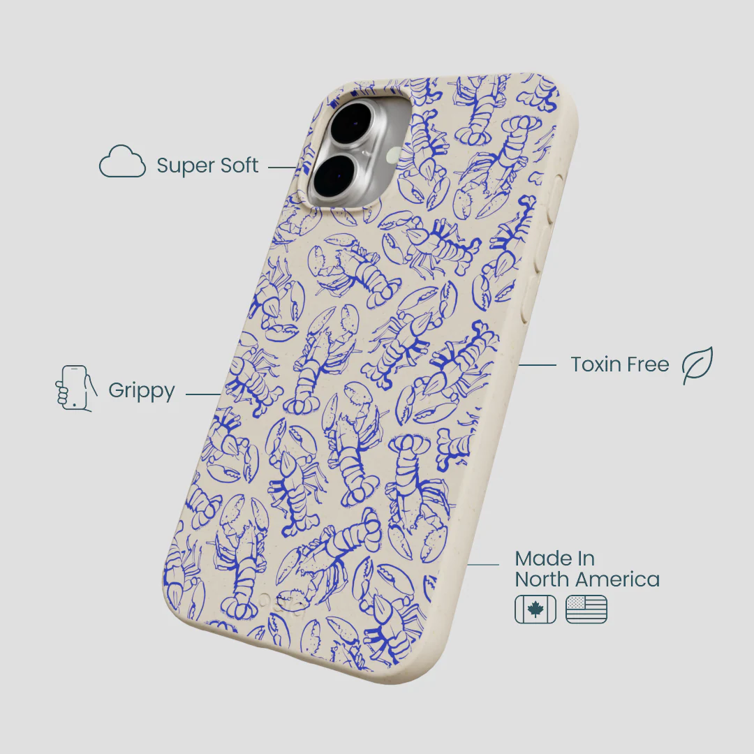 London Fog Blue Lobster iPhone 16 Plus Case - Image 4