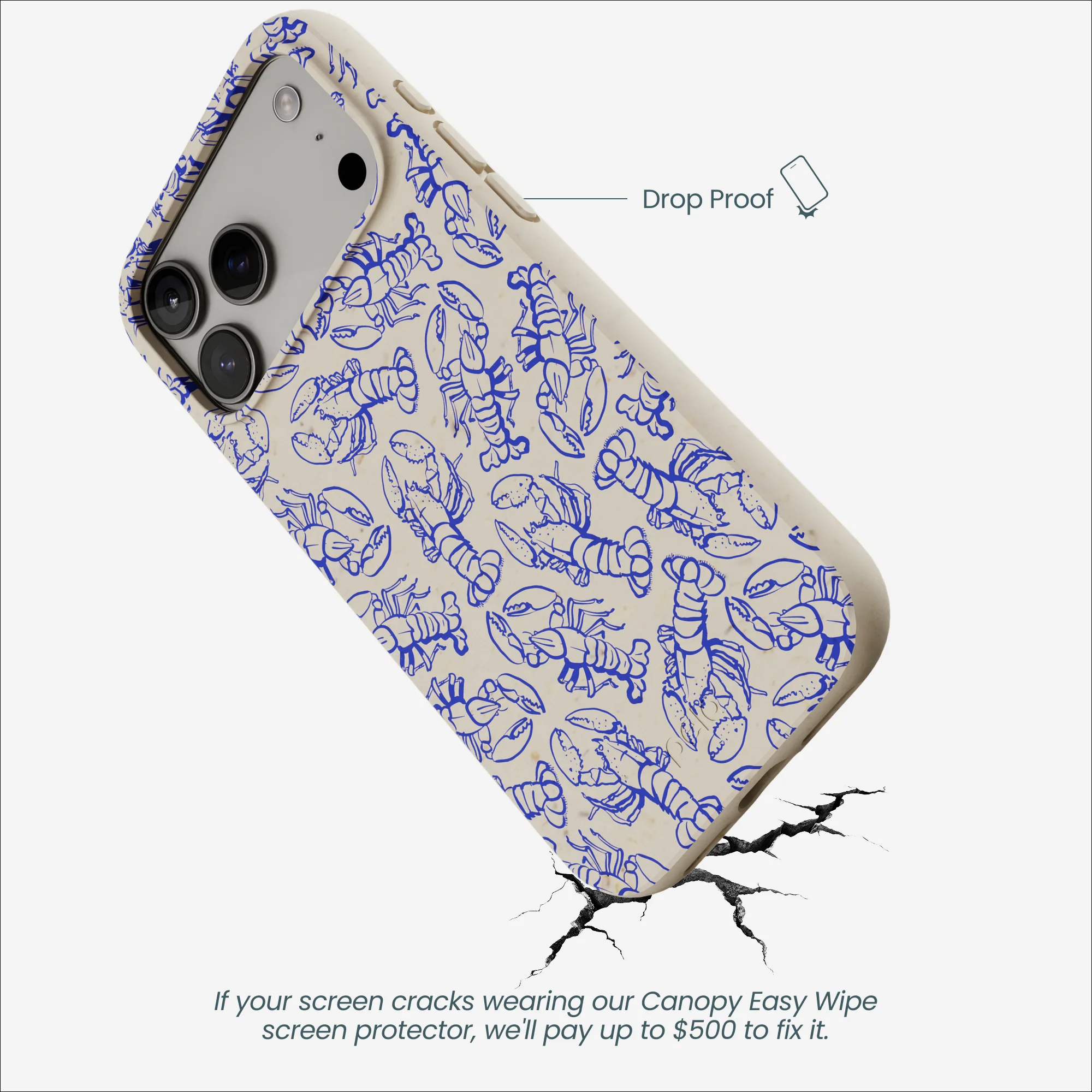 London Fog Blue Lobster iPhone 17 Pro Max Case - Image 5