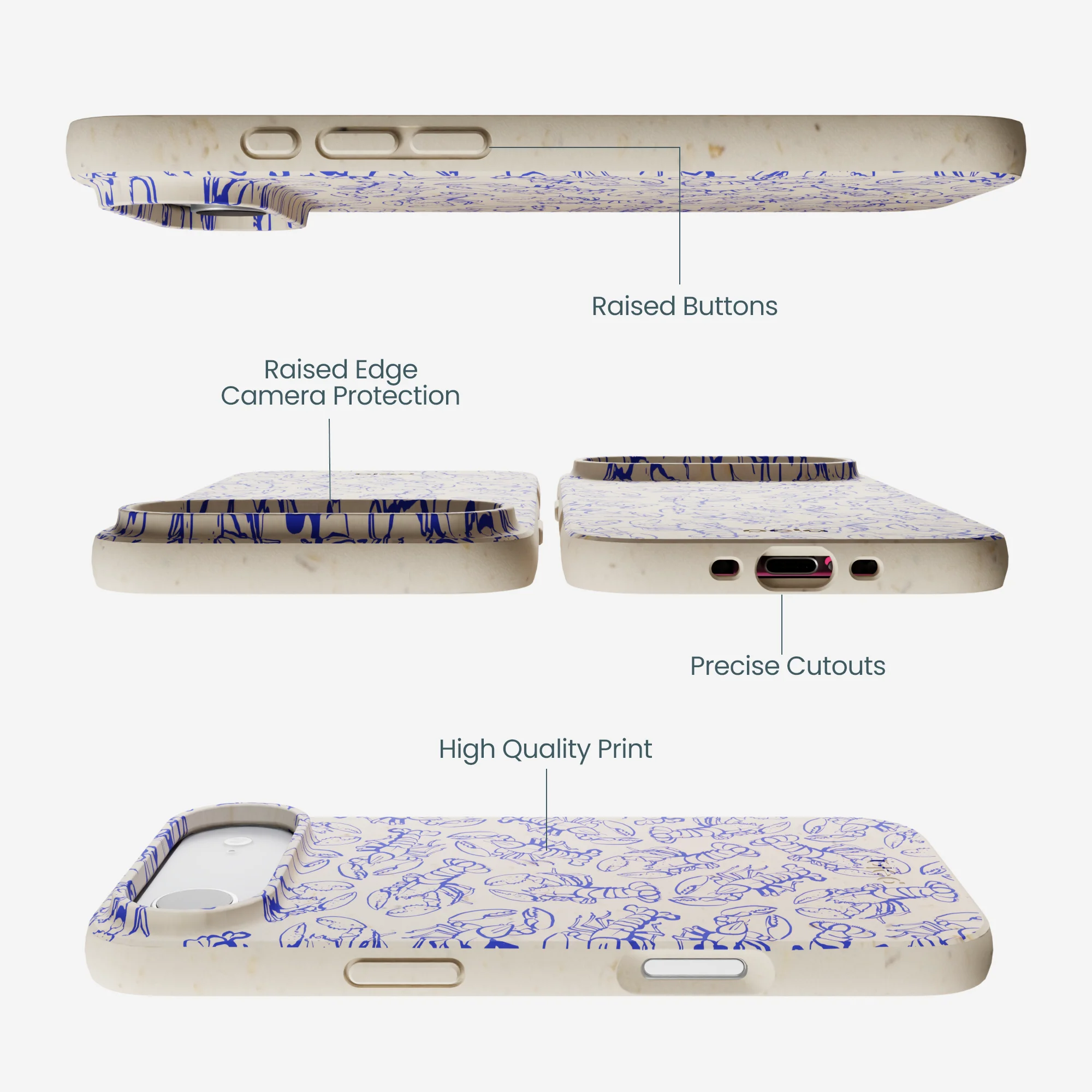 London Fog Blue Lobster iPhone Air Case - Image 3