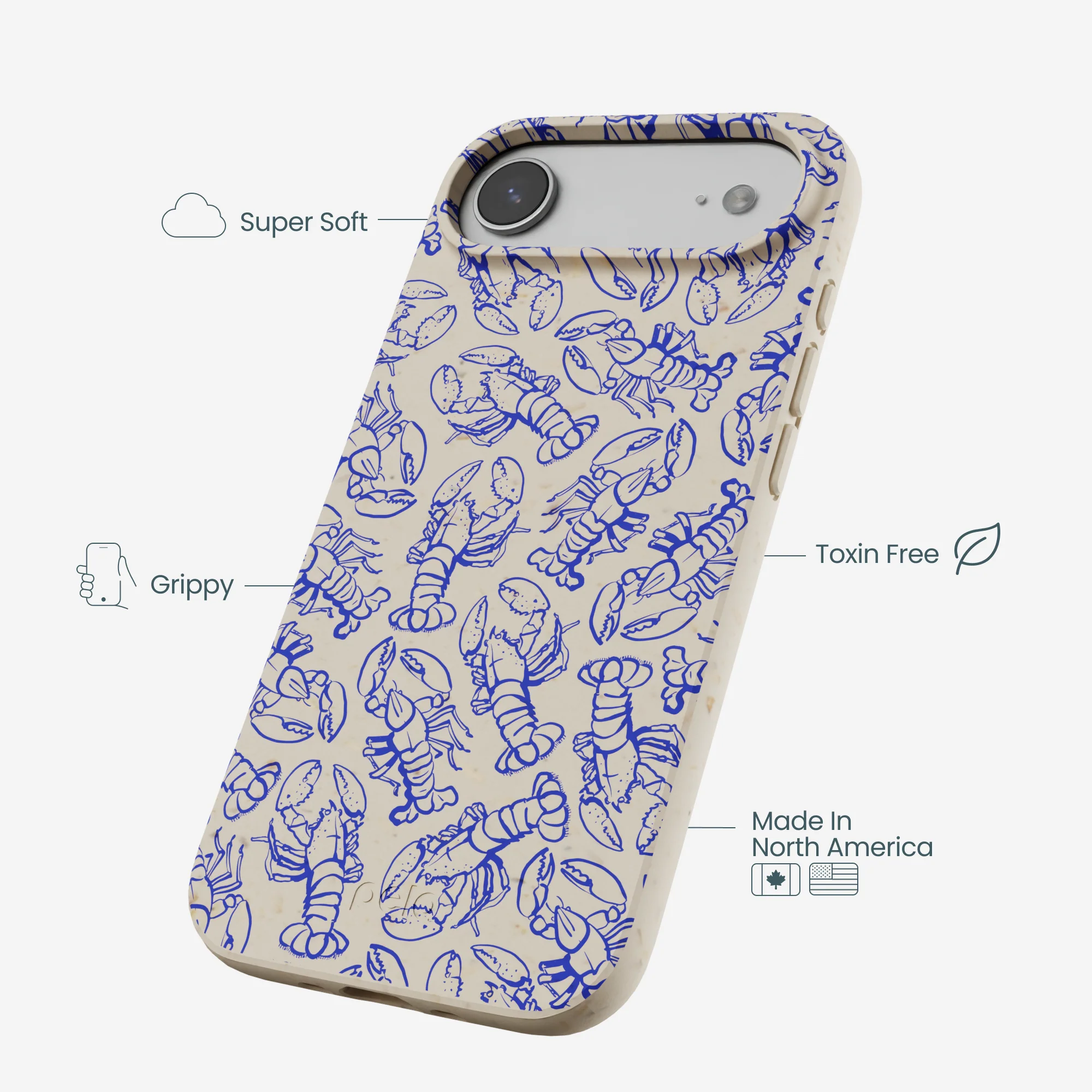 London Fog Blue Lobster iPhone Air Case - Image 4
