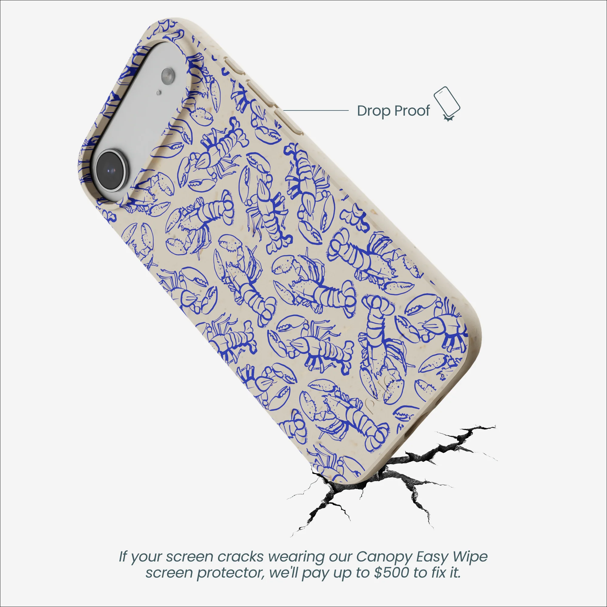 London Fog Blue Lobster iPhone Air Case - Image 5