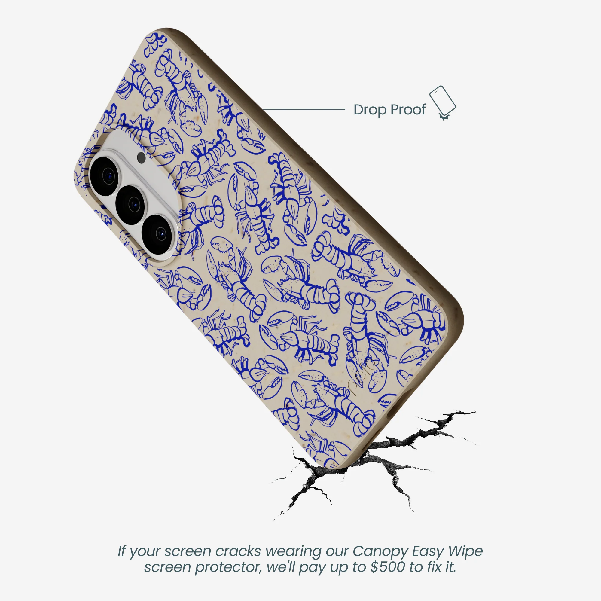 London Fog Blue Lobster Samsung Galaxy S26 Case - Image 5