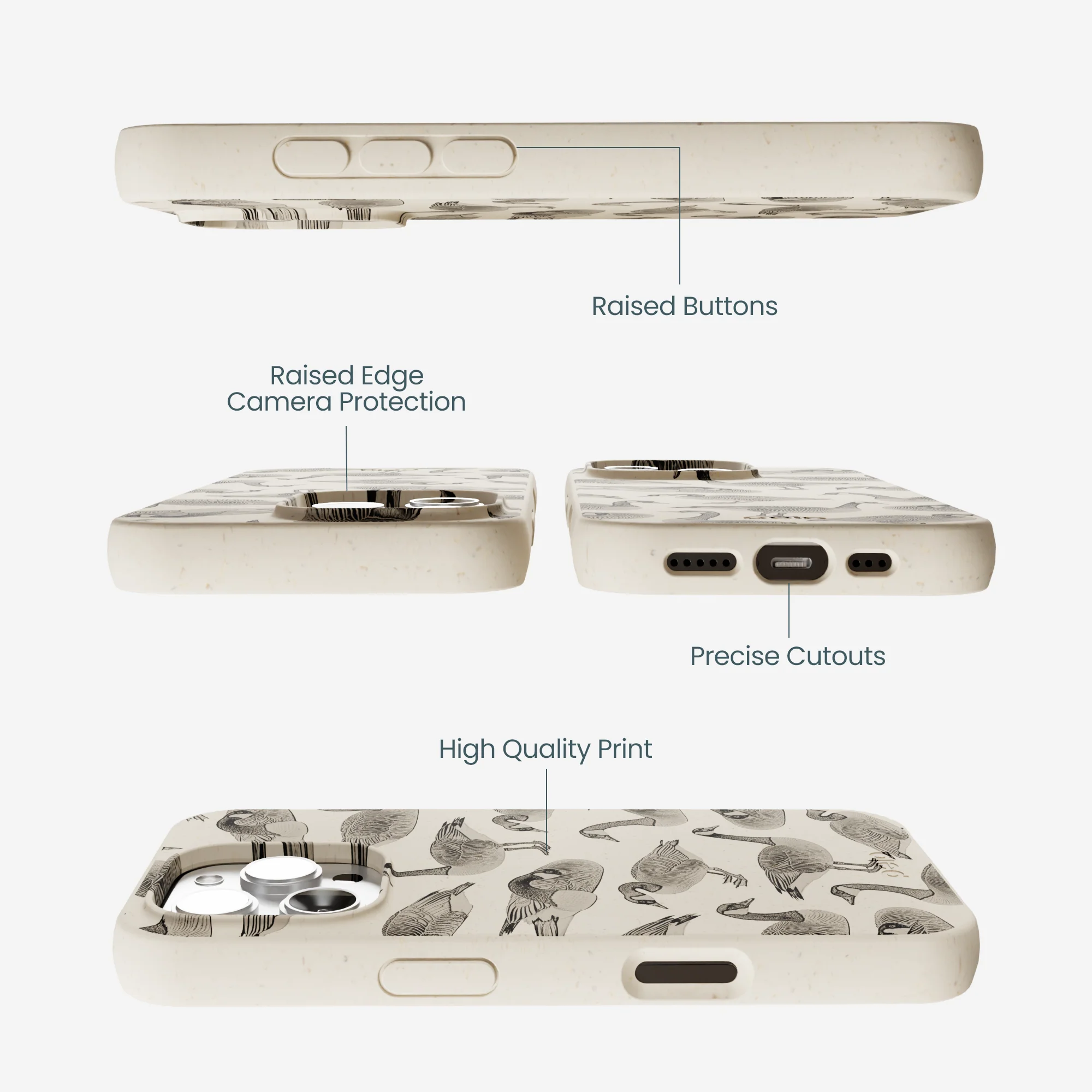 London Fog Canadian Geese iPhone 16 Pro Max Case - Image 3