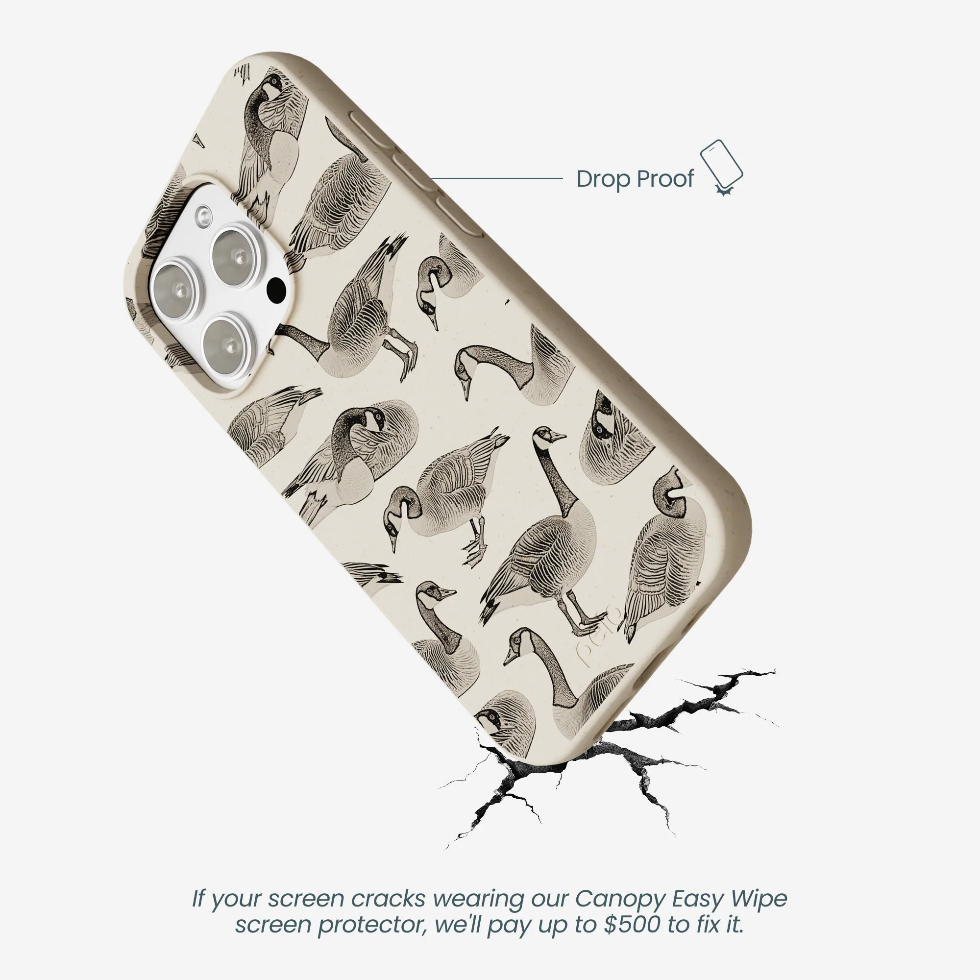 London Fog Canadian Geese iPhone 16 Pro Max Case - Image 5