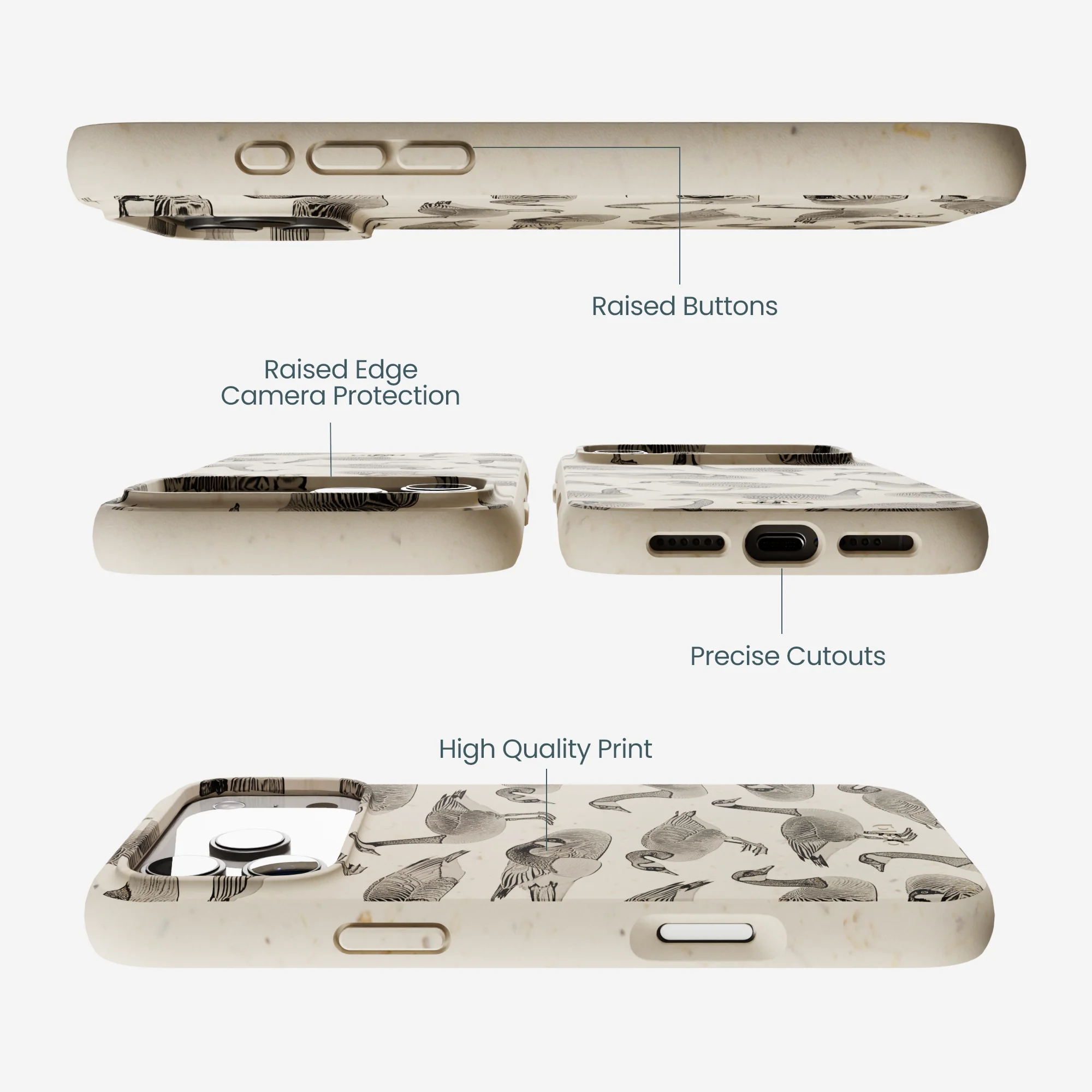 London Fog Canadian Geese iPhone 17 Pro Max Case - Image 3