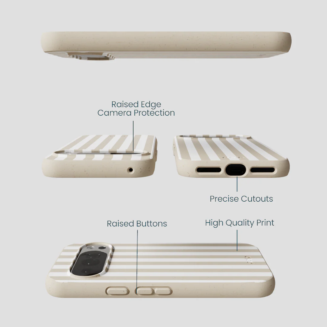 London Fog Cappuccino Stripes Google Pixel 10/10 Pro Case - Image 3