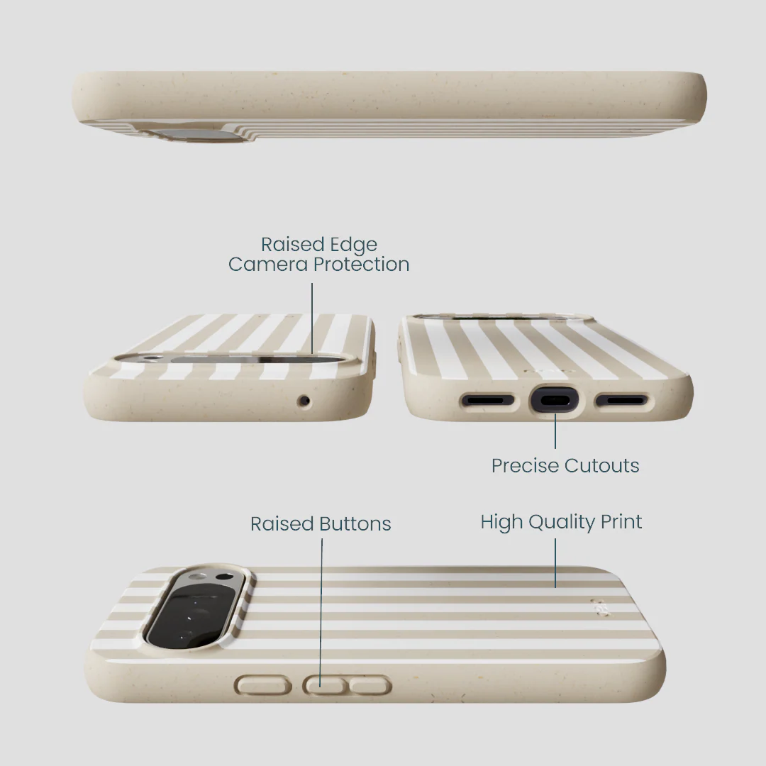 London Fog Cappuccino Stripes Google Pixel 10 Pro XL Case - Image 3