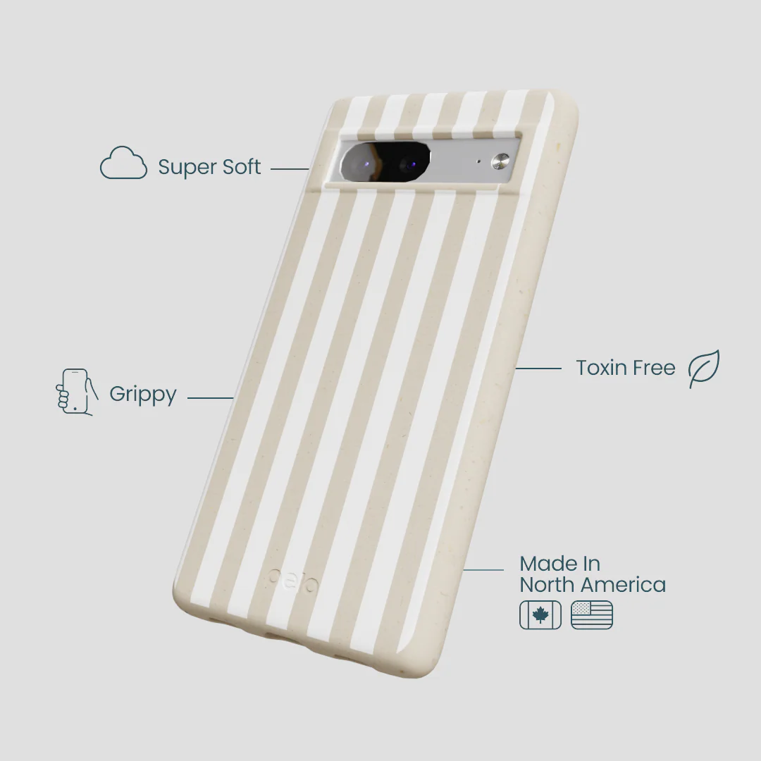 London Fog Cappuccino Stripes Google Pixel 7 Case - Image 4