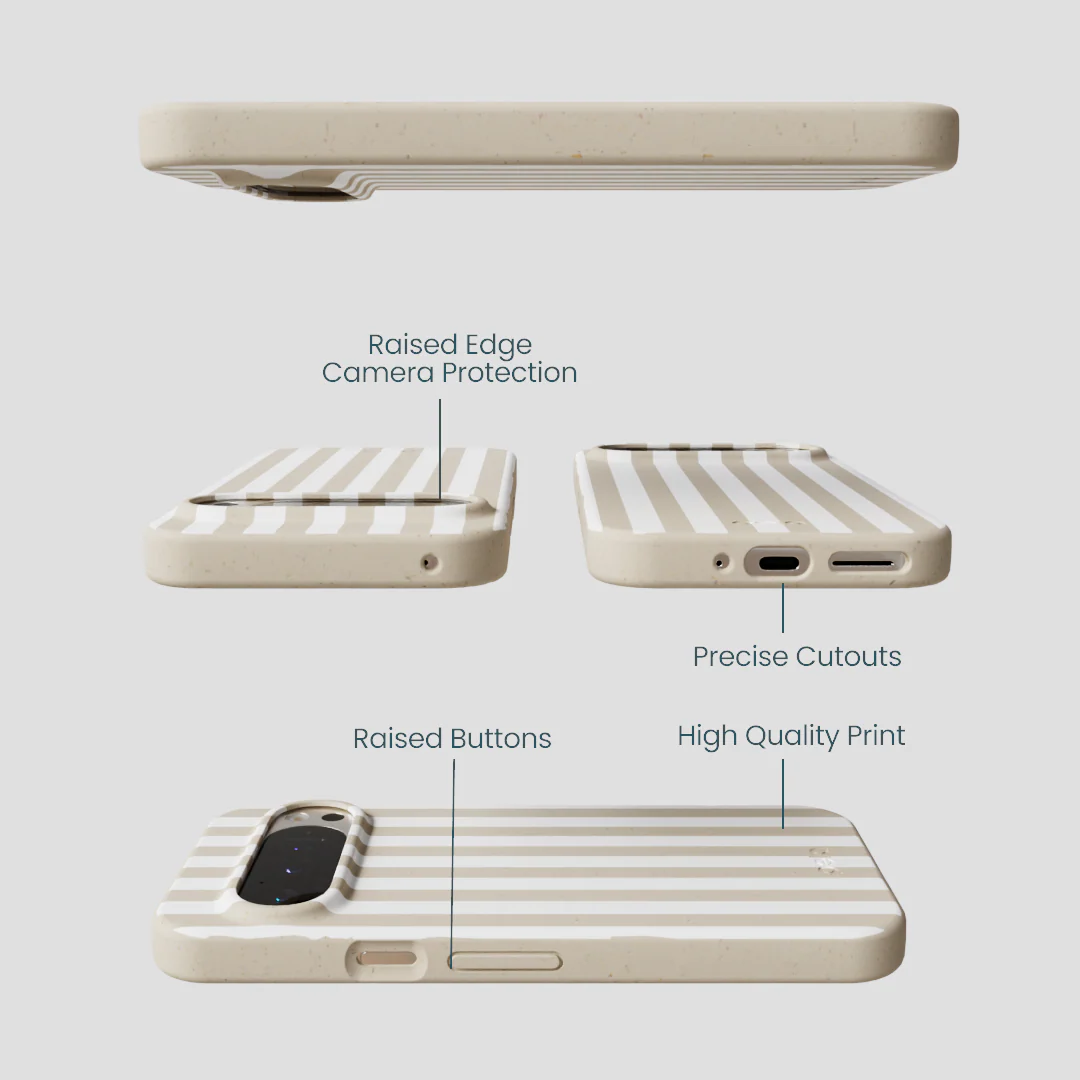 London Fog Cappuccino Stripes Google Pixel 9/9 Pro Case - Image 3