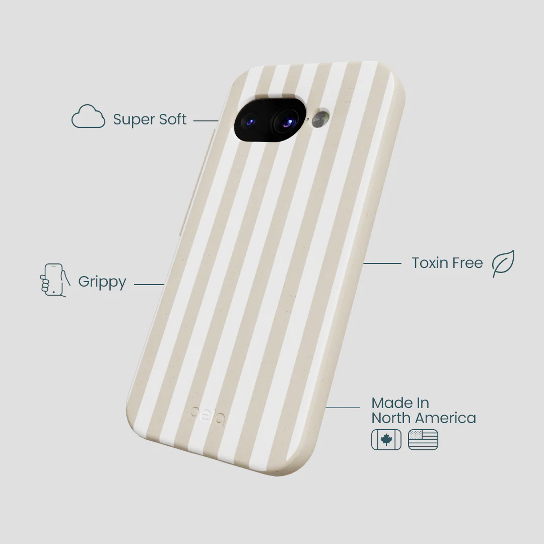 London Fog Cappuccino Stripes Google Pixel 9a Case - Image 4