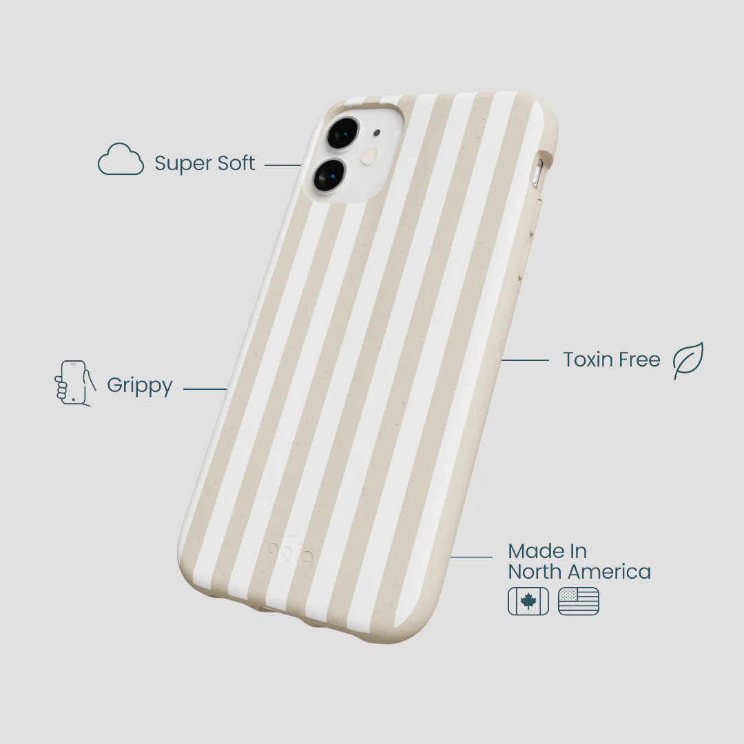 London Fog Cappuccino Stripes iPhone 11 Case - Image 4
