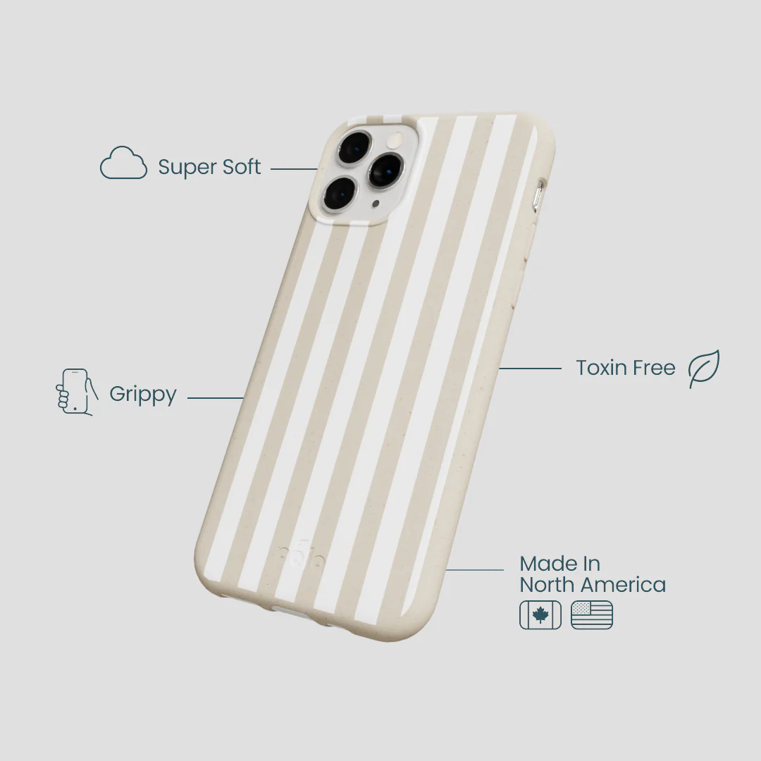 London Fog Cappuccino Stripes iPhone 11 Pro Case - Image 4