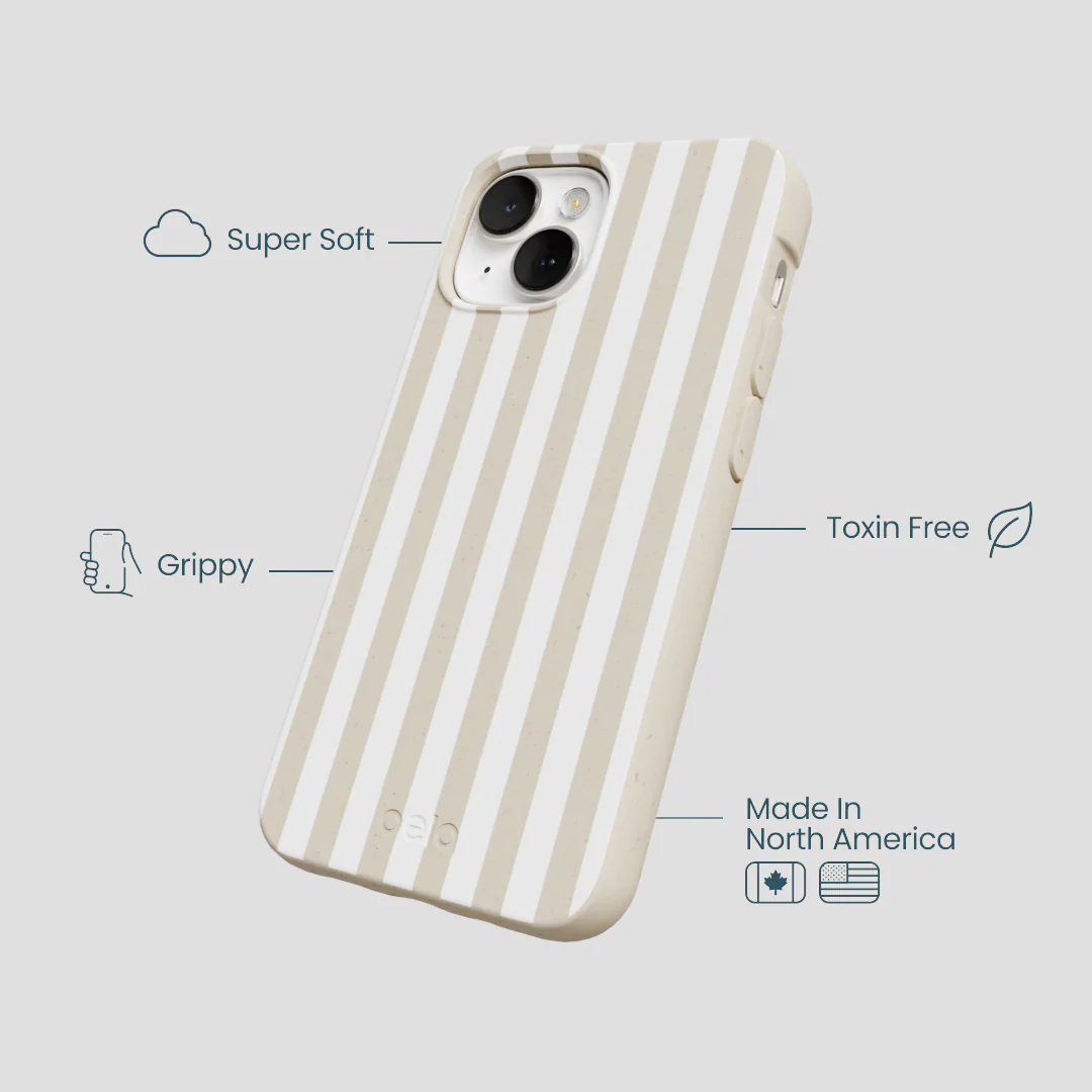 London Fog Cappuccino Stripes iPhone 13 Case - Image 4