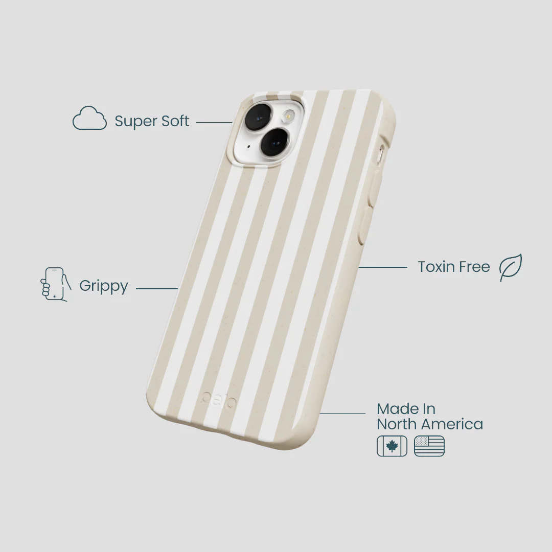 London Fog Cappuccino Stripes iPhone 13 Mini Case - Image 4