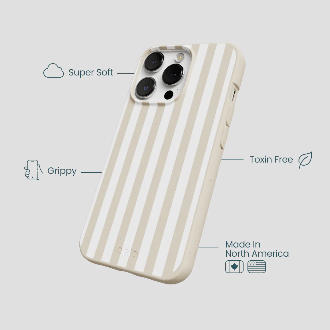 London Fog Cappuccino Stripes iPhone 13 Pro Case - Image 4