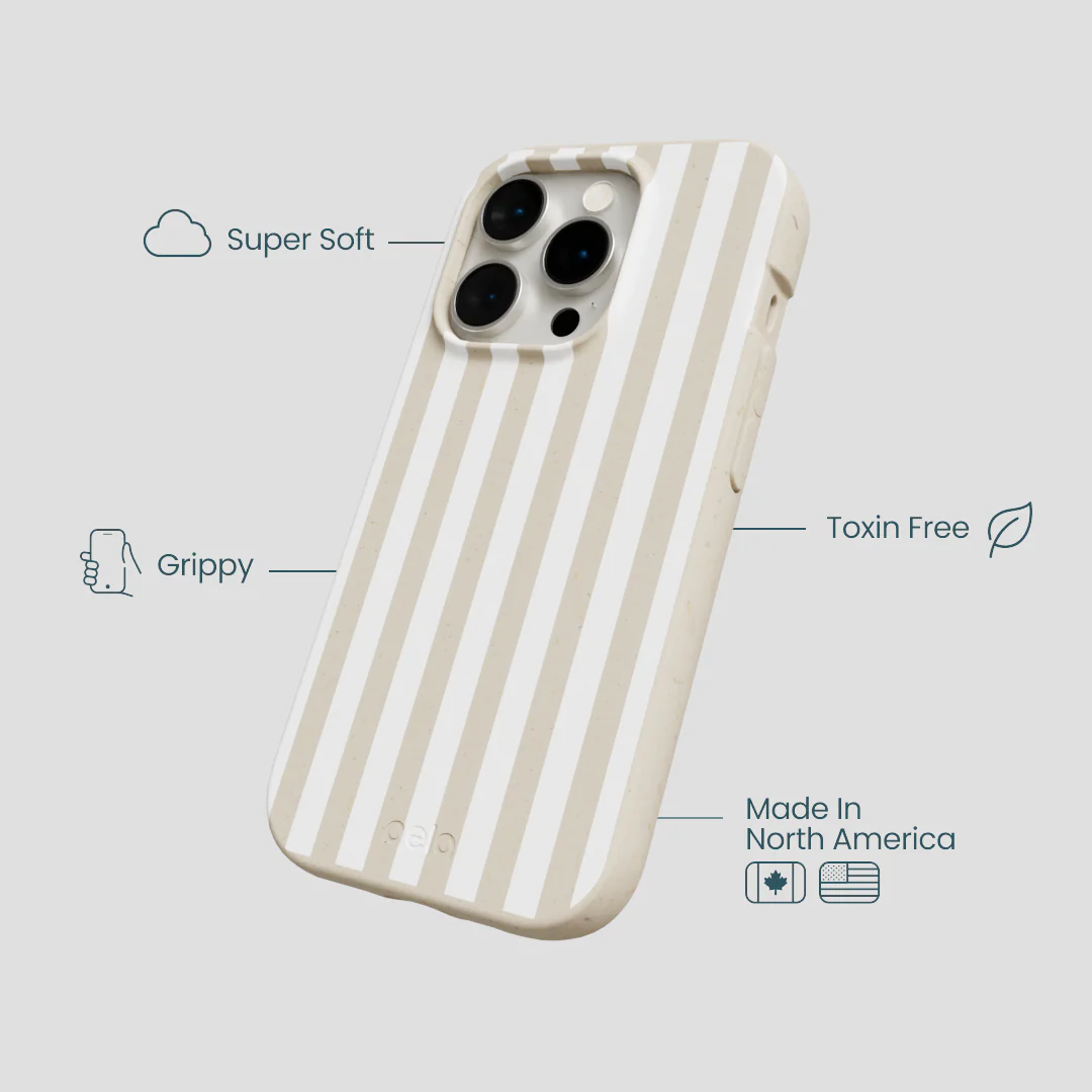 London Fog Cappuccino Stripes iPhone 14 Pro Case - Image 4