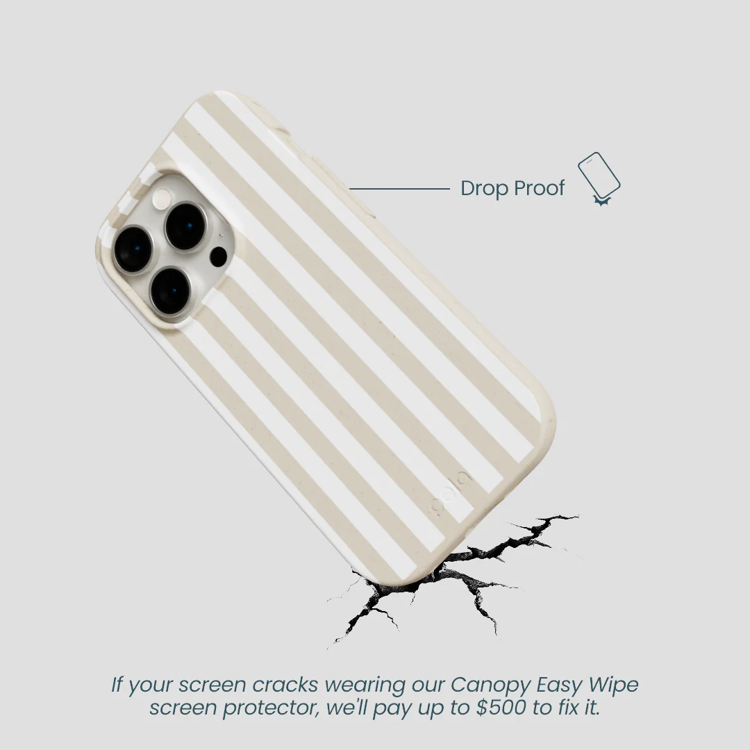 London Fog Cappuccino Stripes iPhone 14 Pro Case - Image 5
