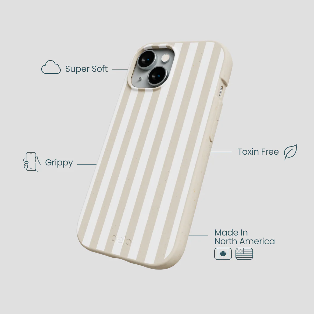 London Fog Cappuccino Stripes iPhone 15 Case - Image 4