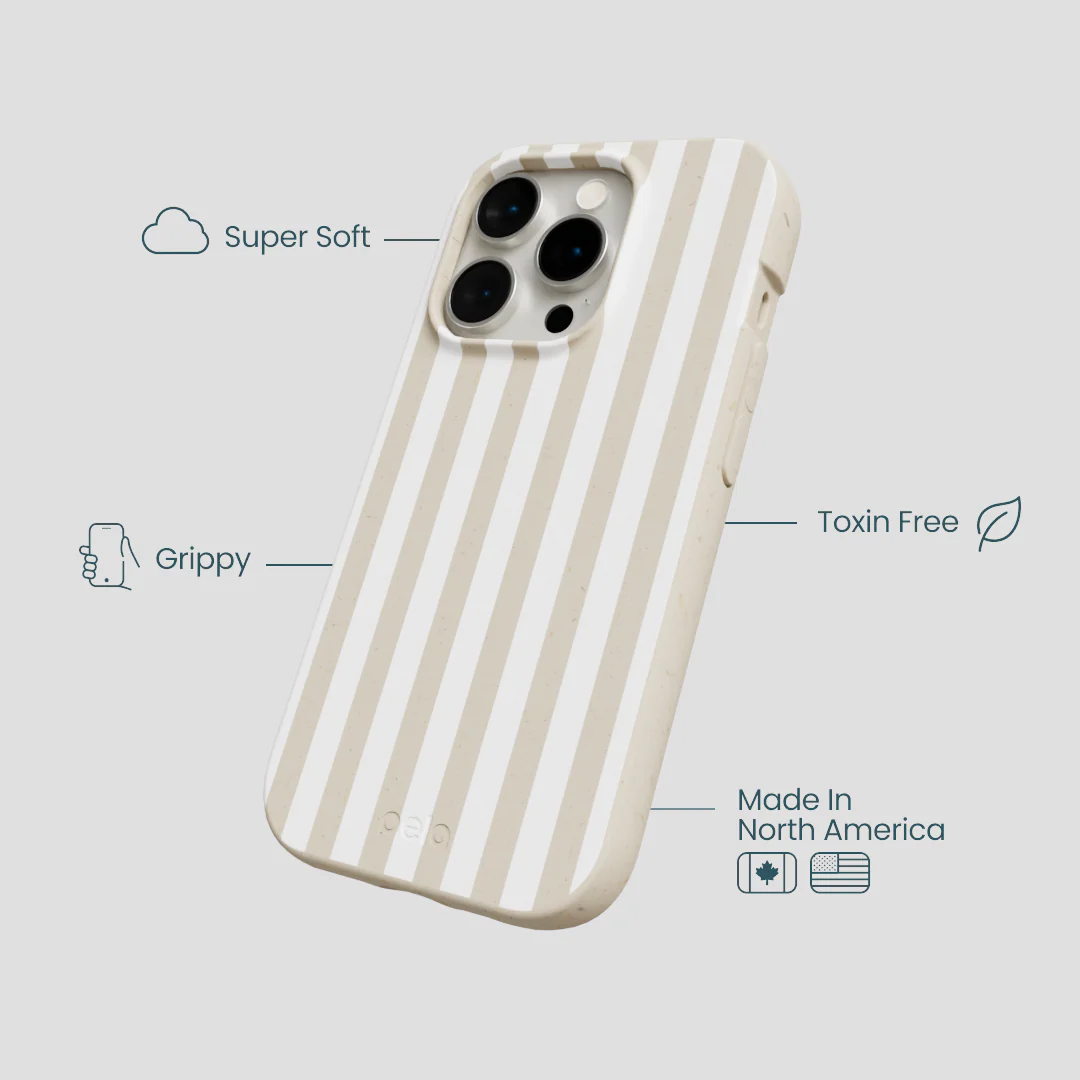 London Fog Cappuccino Stripes iPhone 15 Pro Case - Image 4