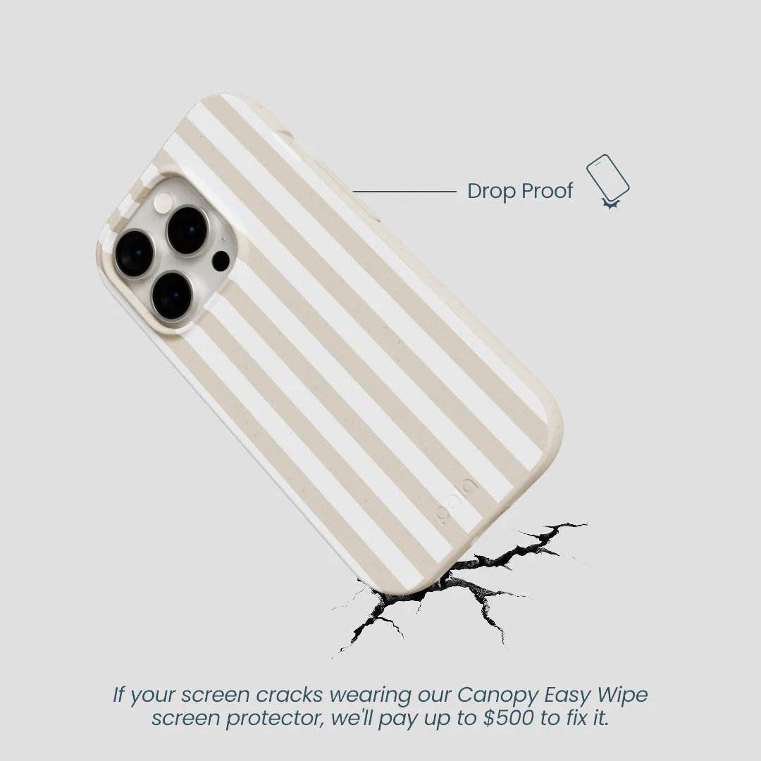 London Fog Cappuccino Stripes iPhone 15 Pro Case - Image 5