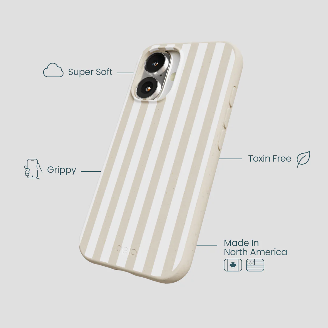 London Fog Cappuccino Stripes iPhone 16 Case - Image 4
