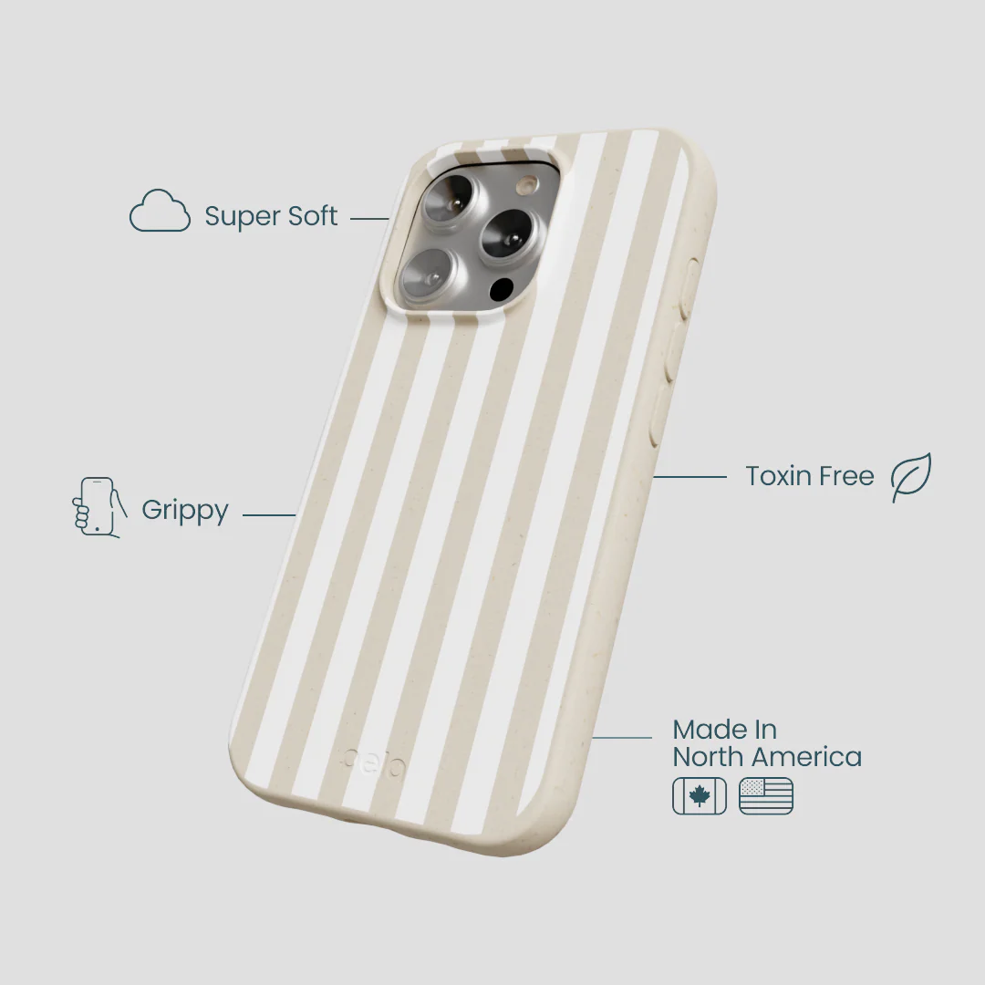 London Fog Cappuccino Stripes iPhone 16 Pro Case - Image 4
