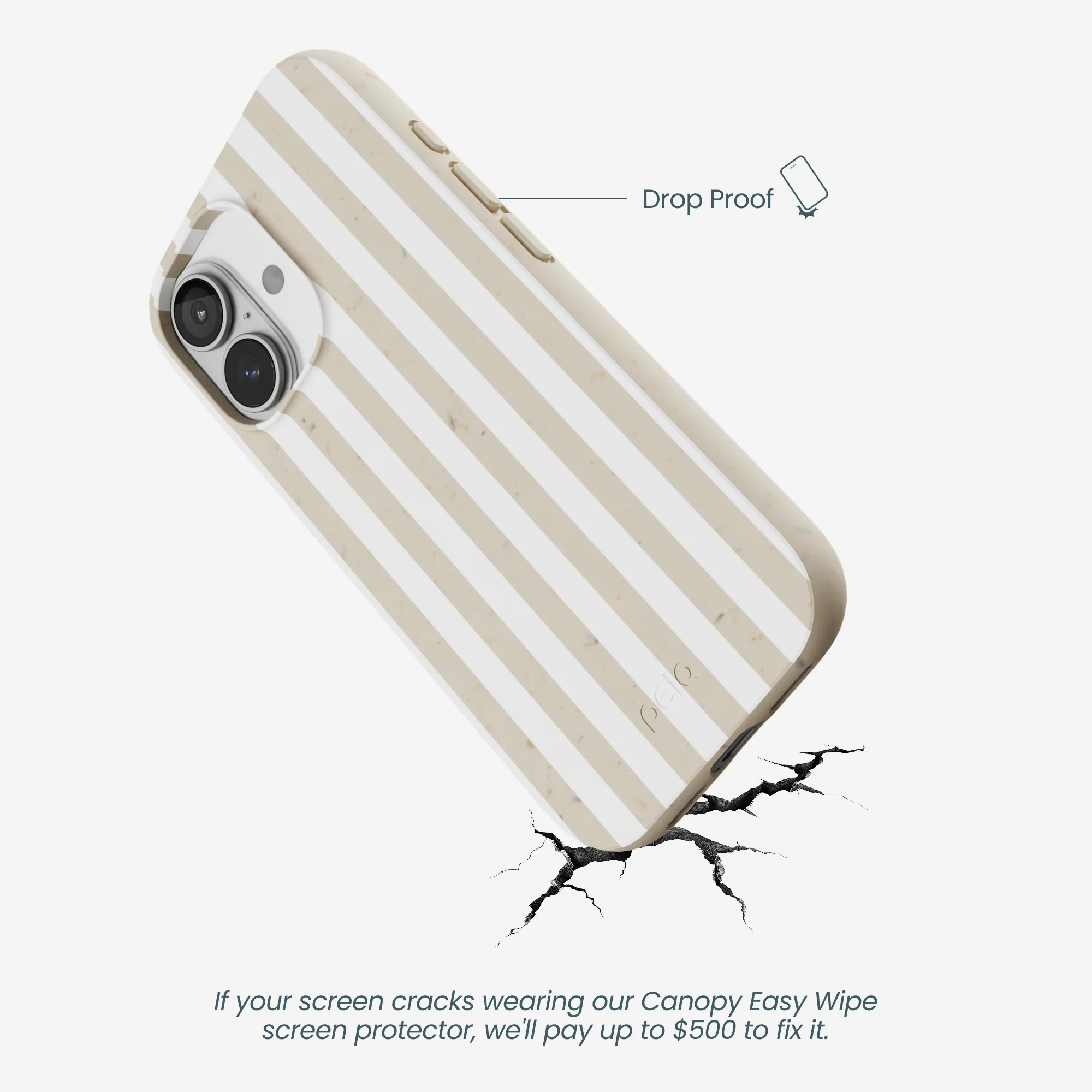 London Fog Cappuccino Stripes iPhone 17 Case - Image 5